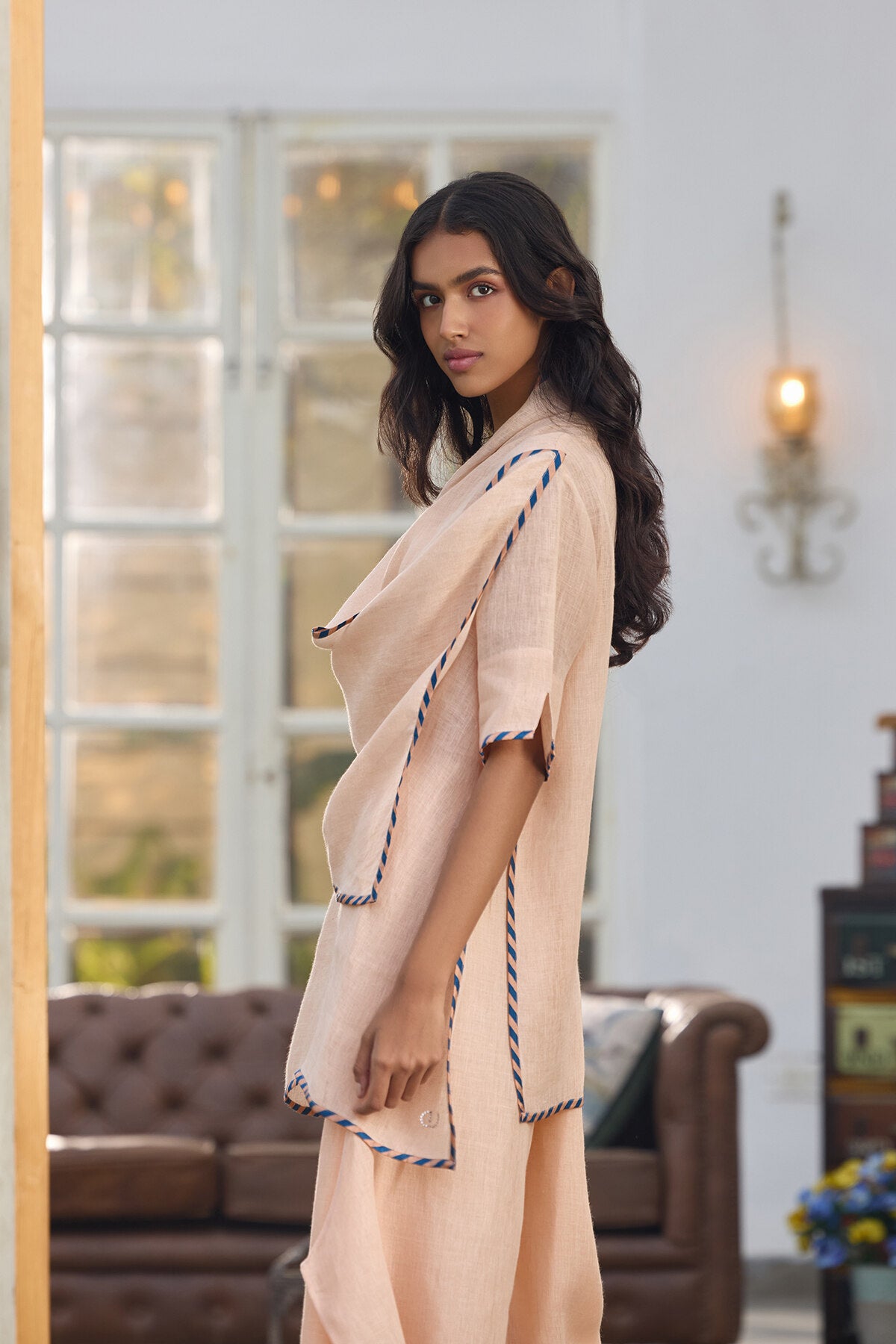 The Saachi Cape (Only Cape) - Peach