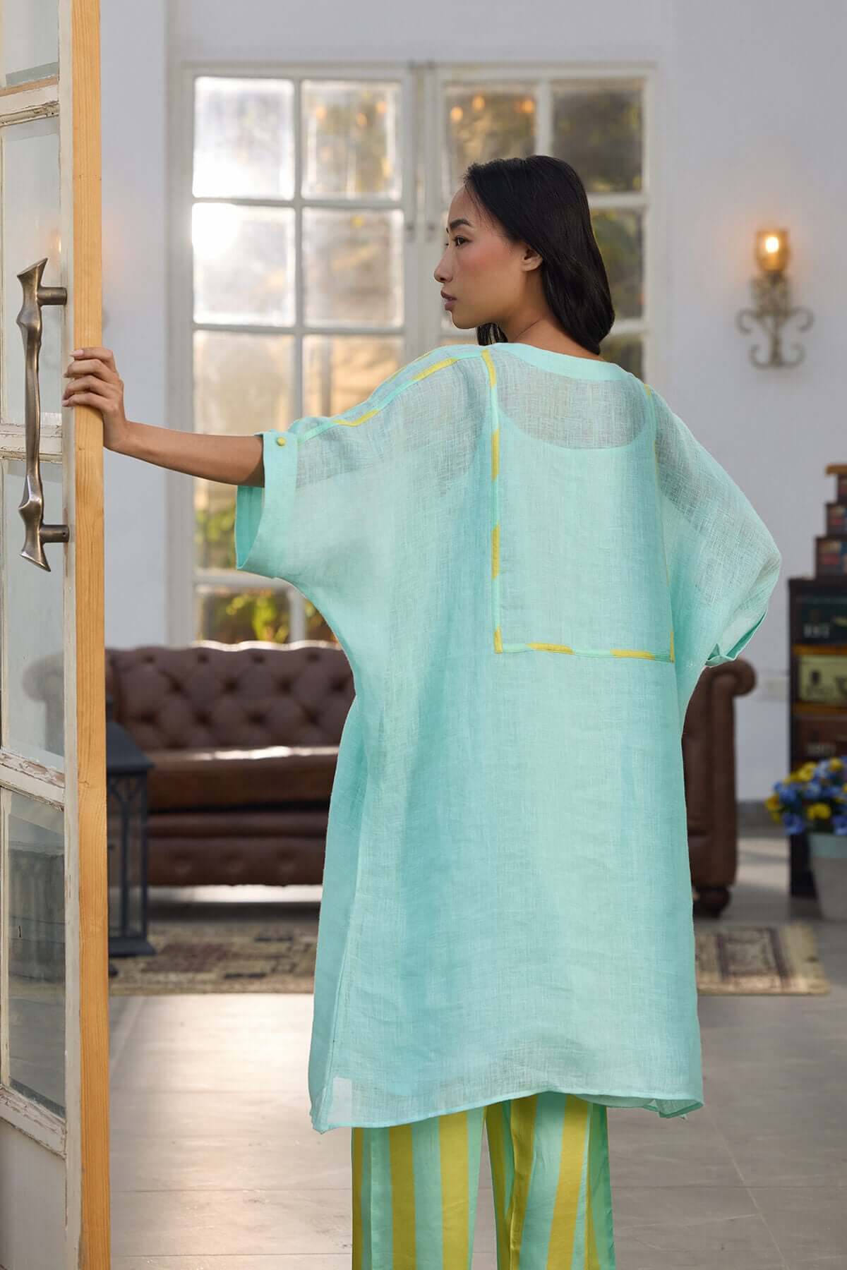 The Aqua Lemon Fasana Co-ord Set