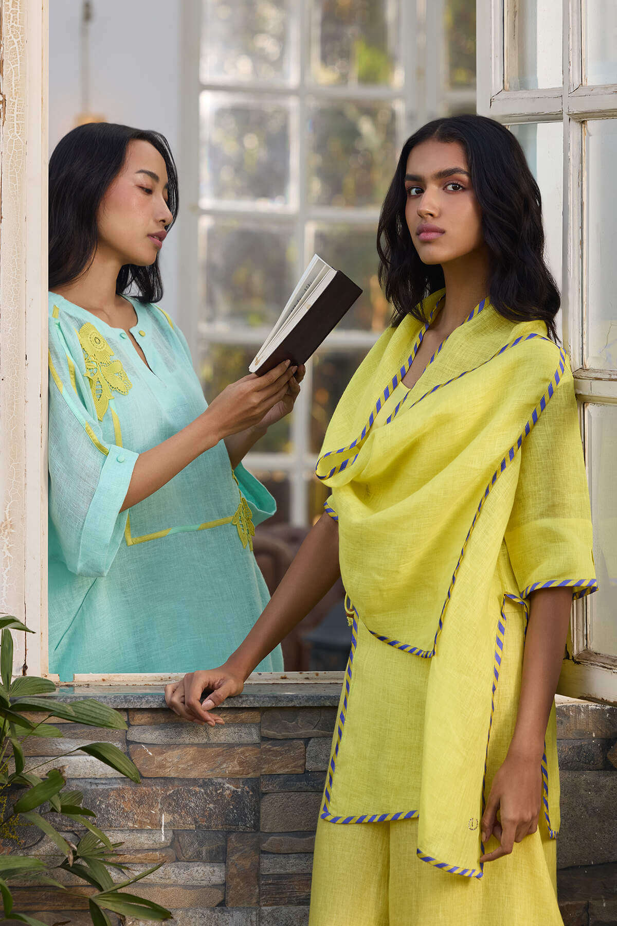 The Aqua Lemon Fasana Co-ord Set