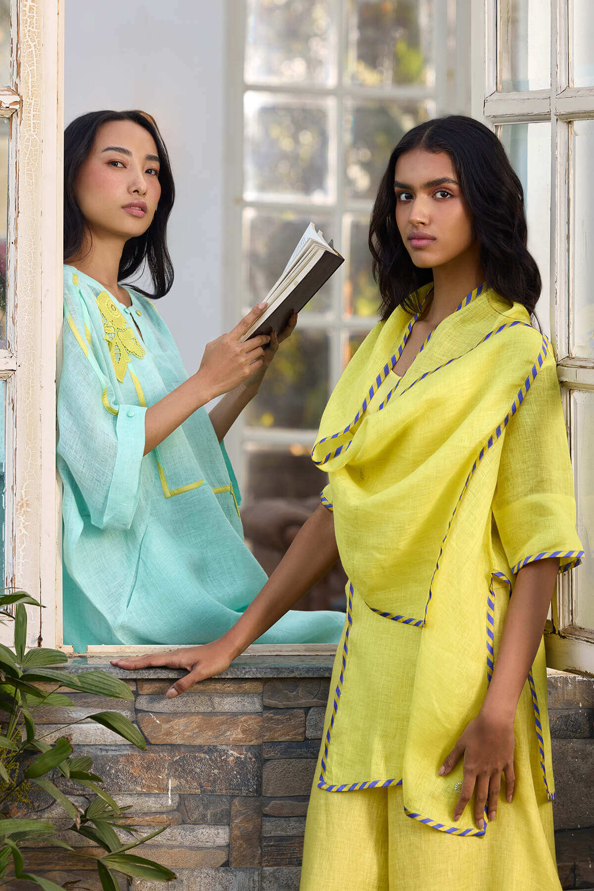 The Aqua Lemon Fasana Co-ord Set