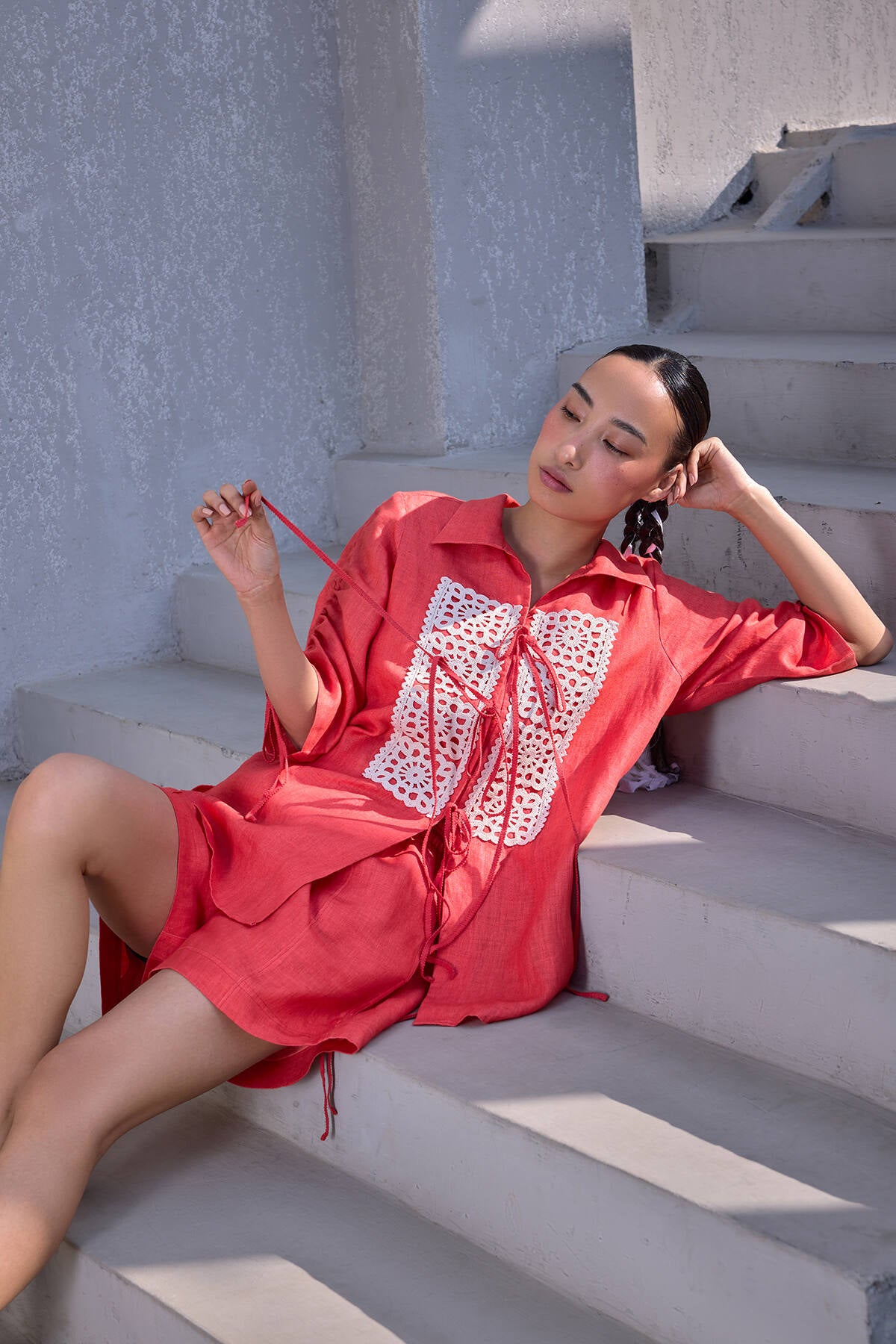 The Albeli Shirt - Kesariya