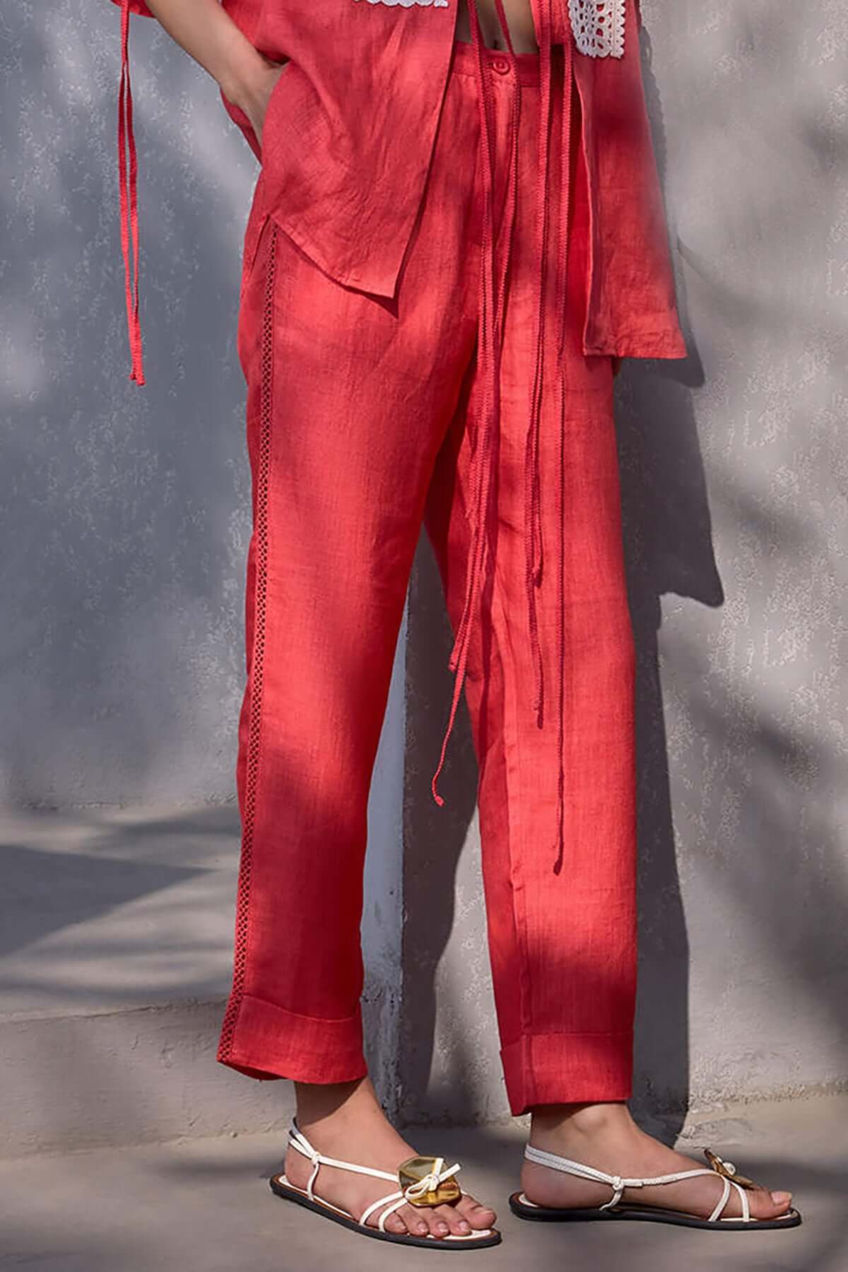 The Tahlia Trousers - Kesariya