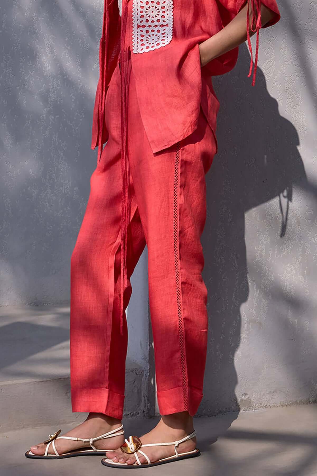 The Tahlia Trousers - Kesariya