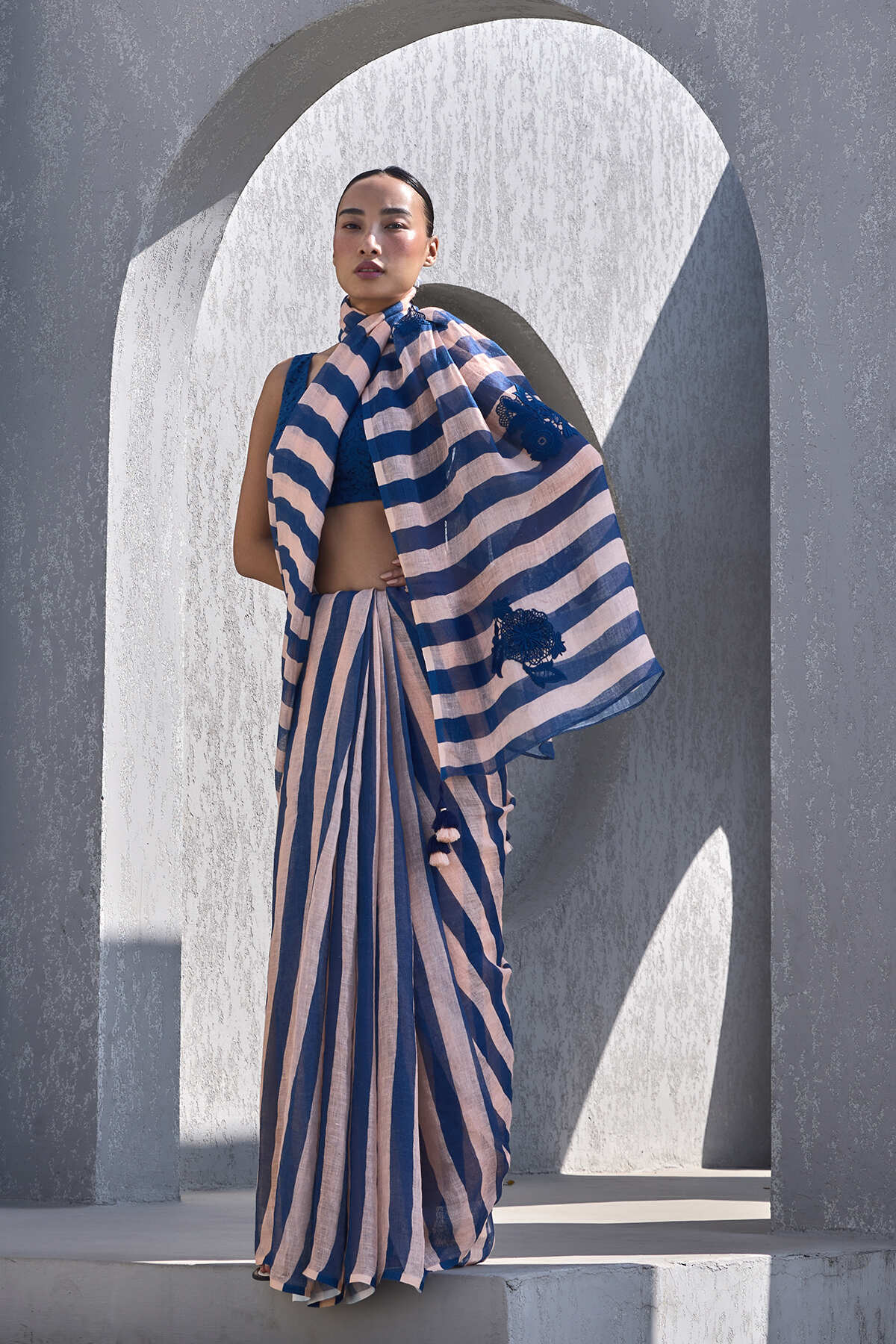 The Mastani Saree - Sunset Front