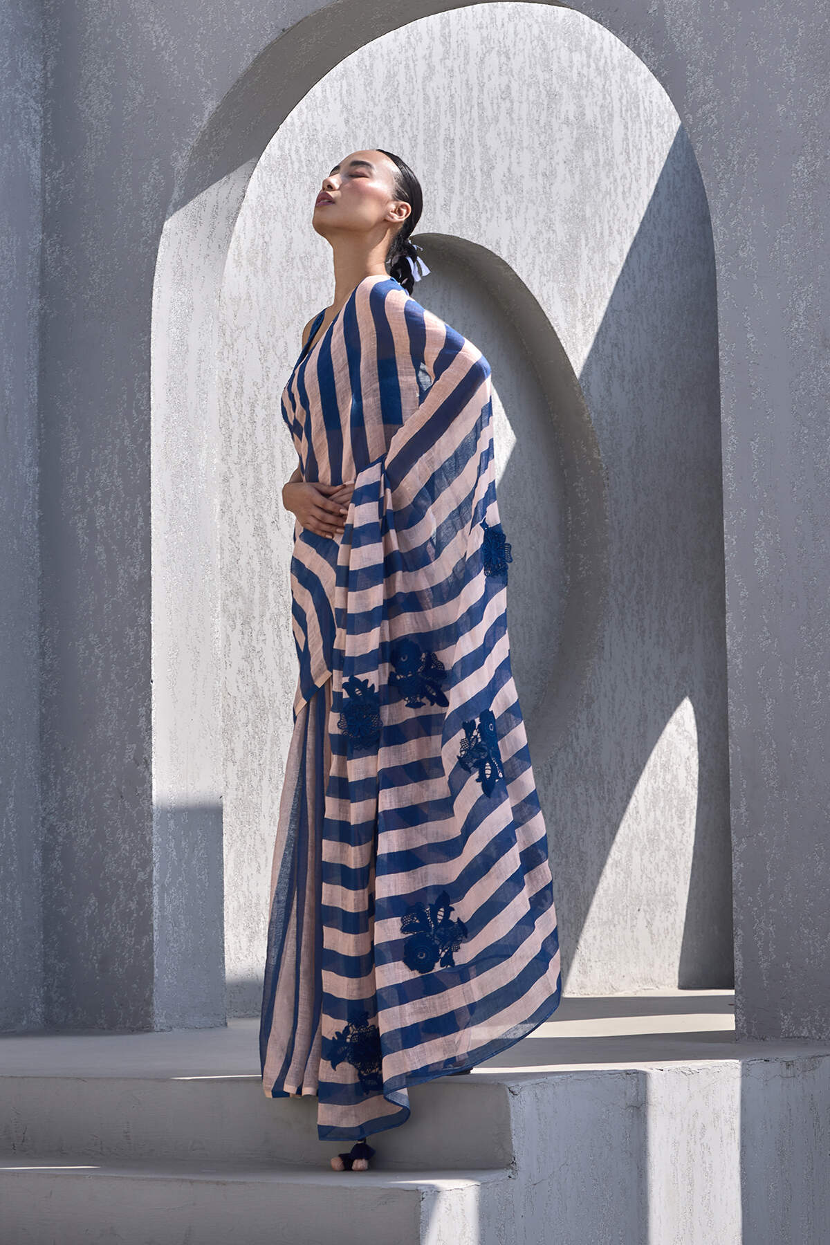 The Mastani Saree - Sunset Left