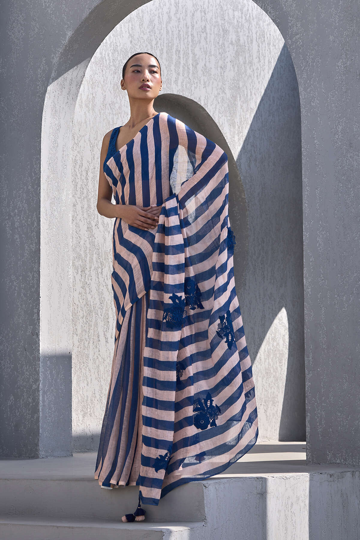 The Mastani Saree - Sunset Front