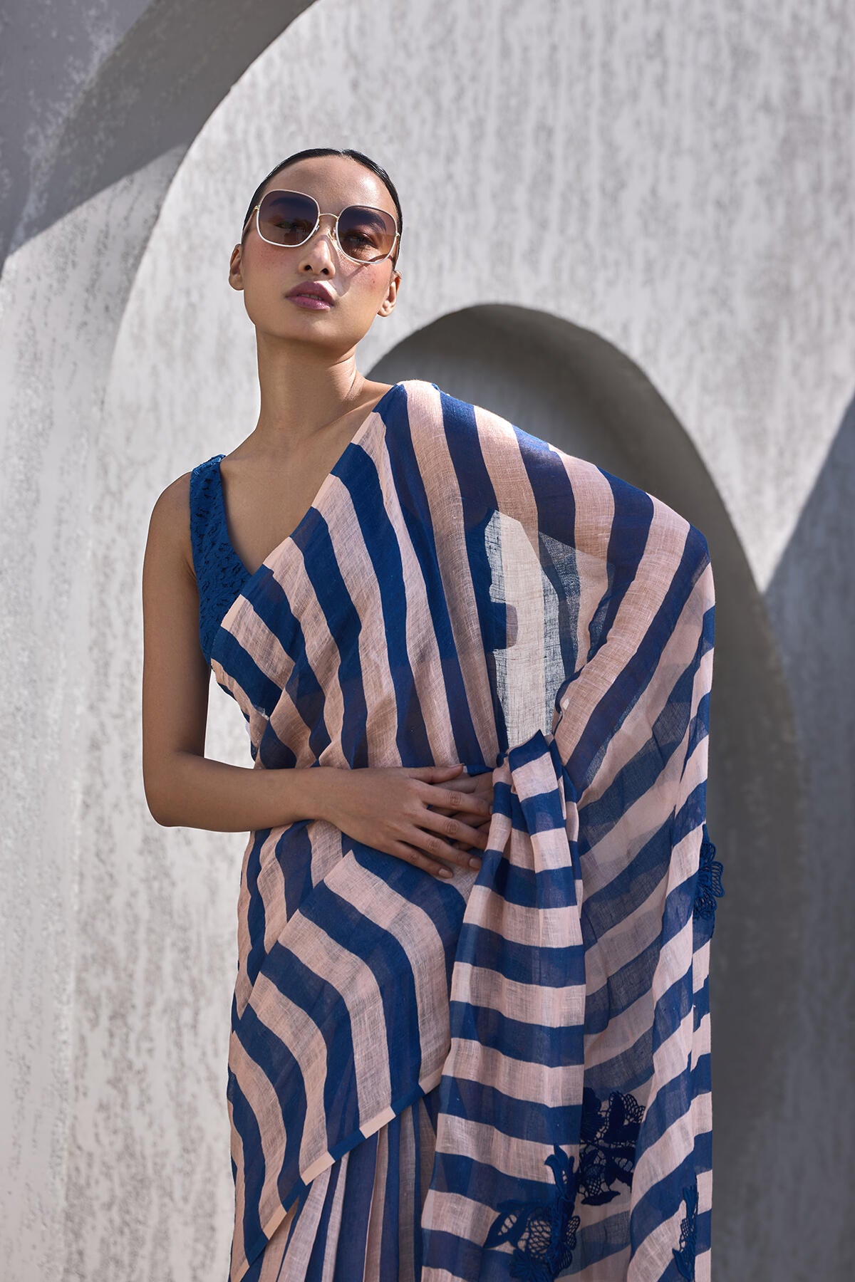 The Mastani Saree - Sunset Front