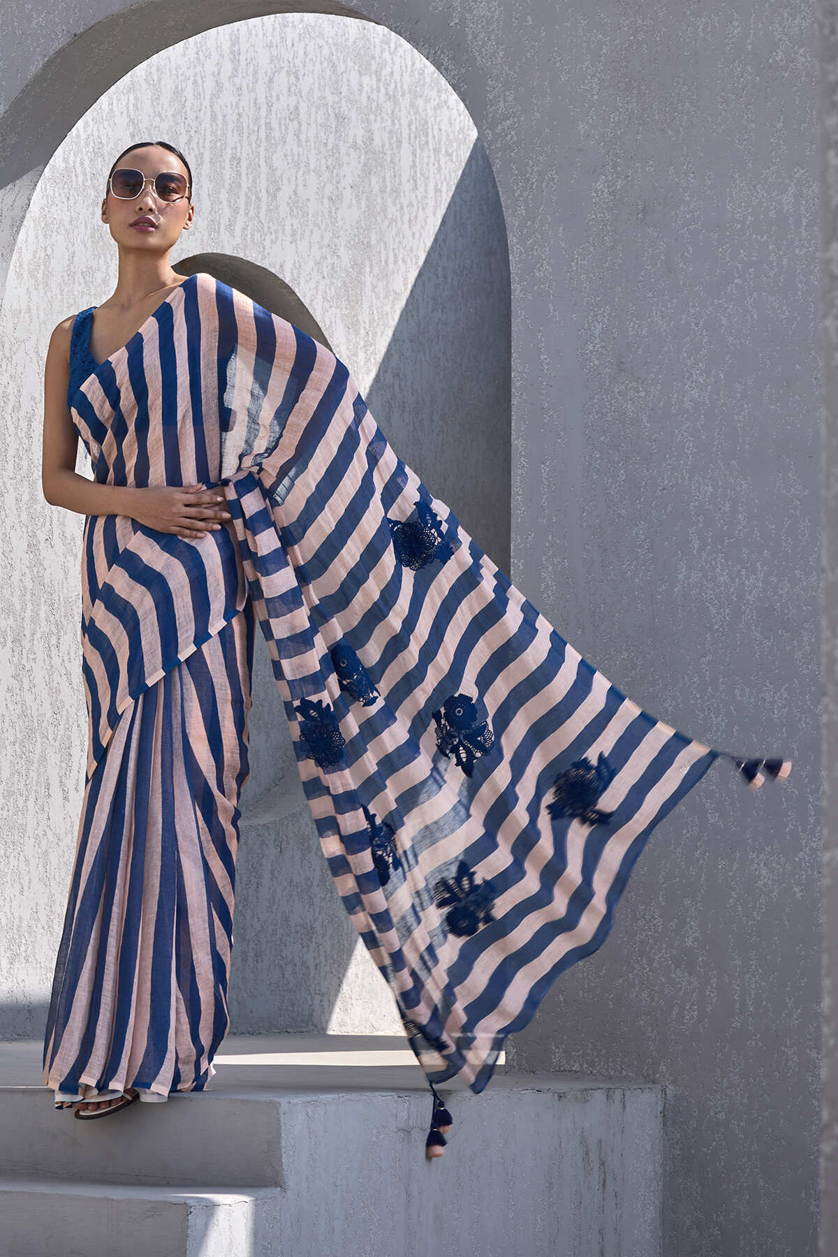 The Mastani Saree - Sunset Front