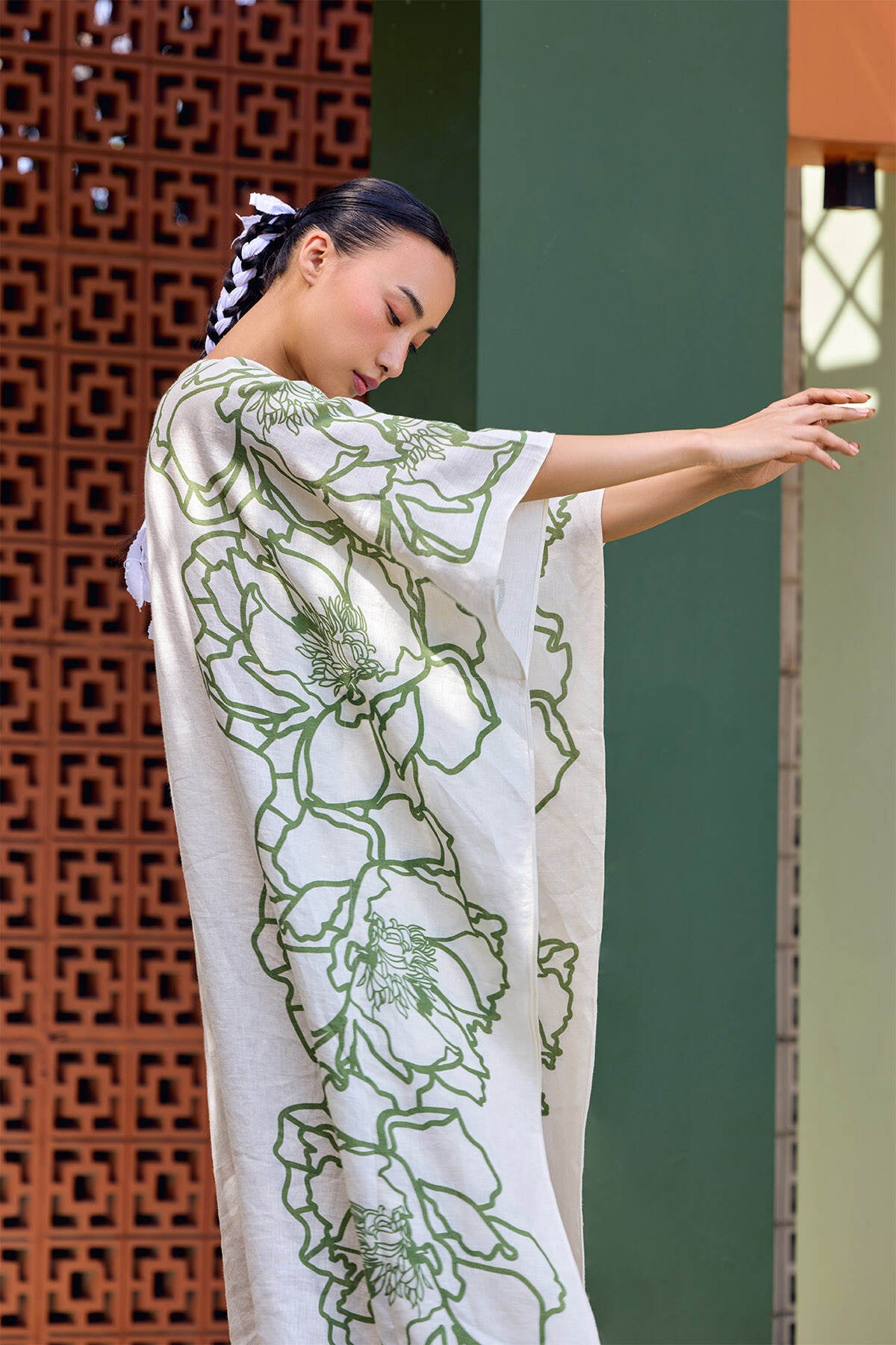 The Tarannum Kaftan - Matcha Tiramisu