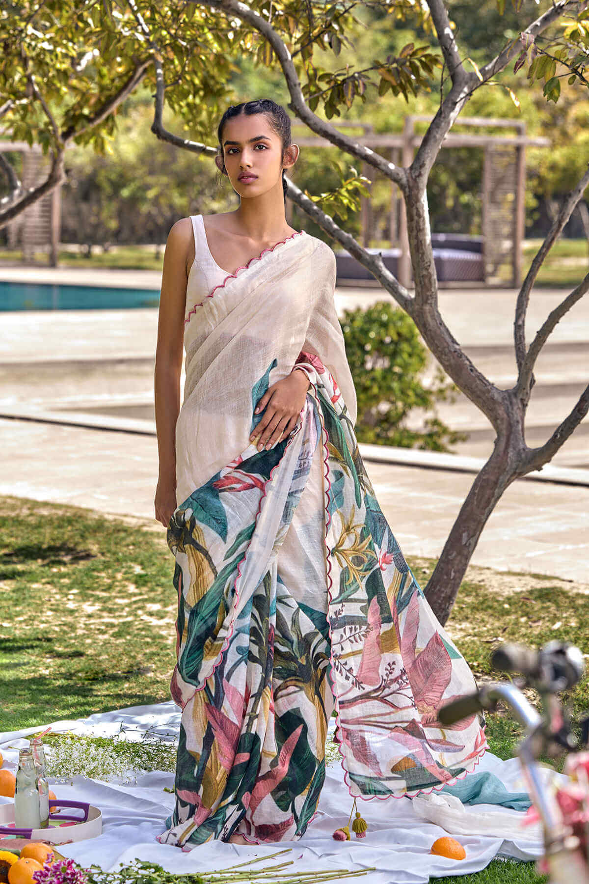 The Katha Saree - Rangeeli Front