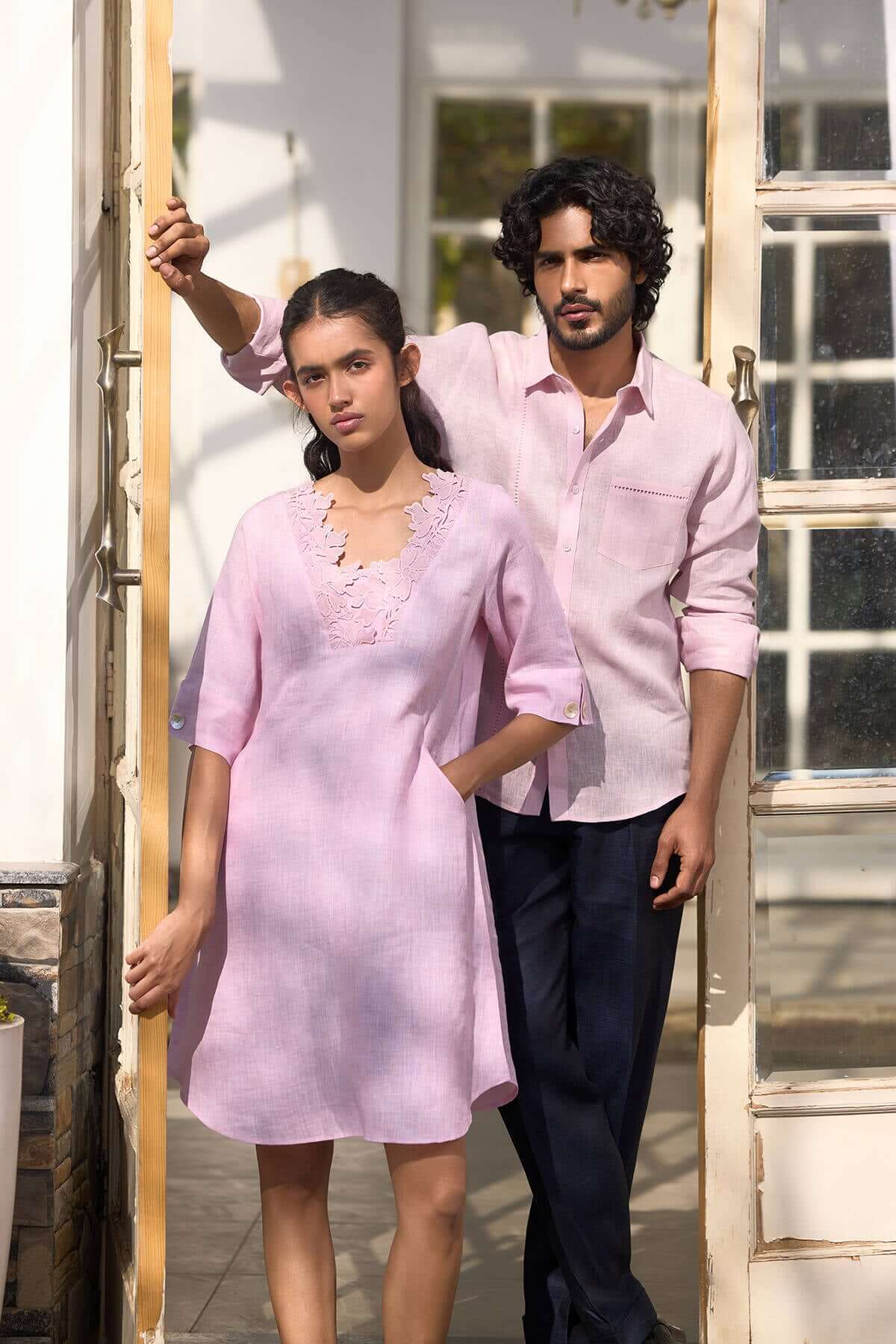 The Guftagu Dress - Orchid Pink