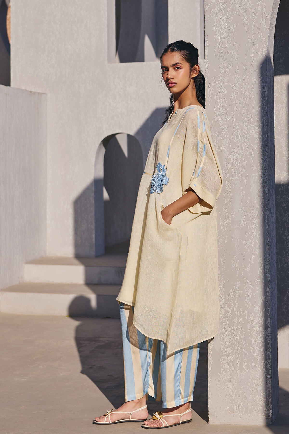 The Icy Blue Fasaana Co-ord Set