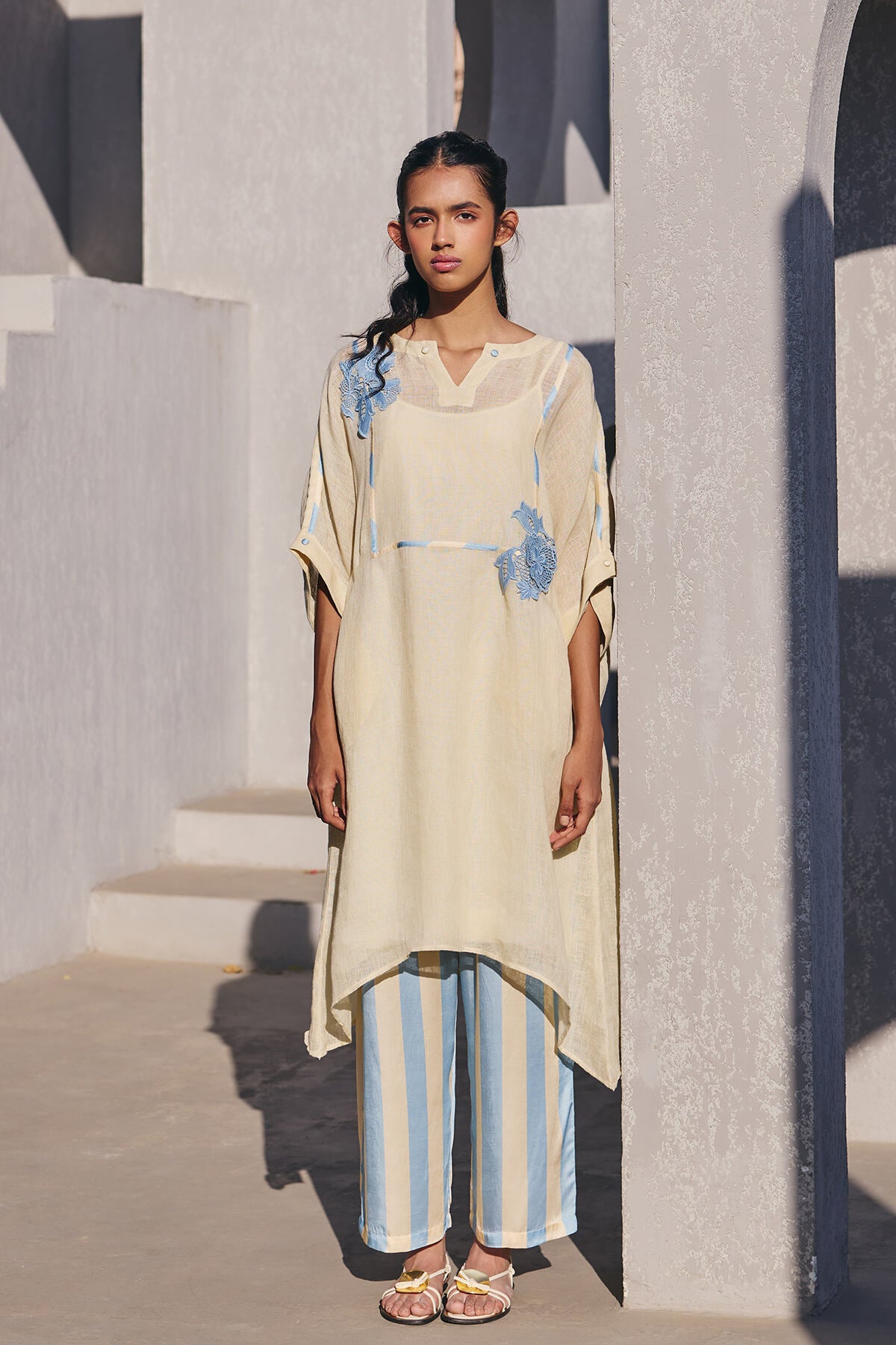 The Icy Blue Fasaana Co-ord Set