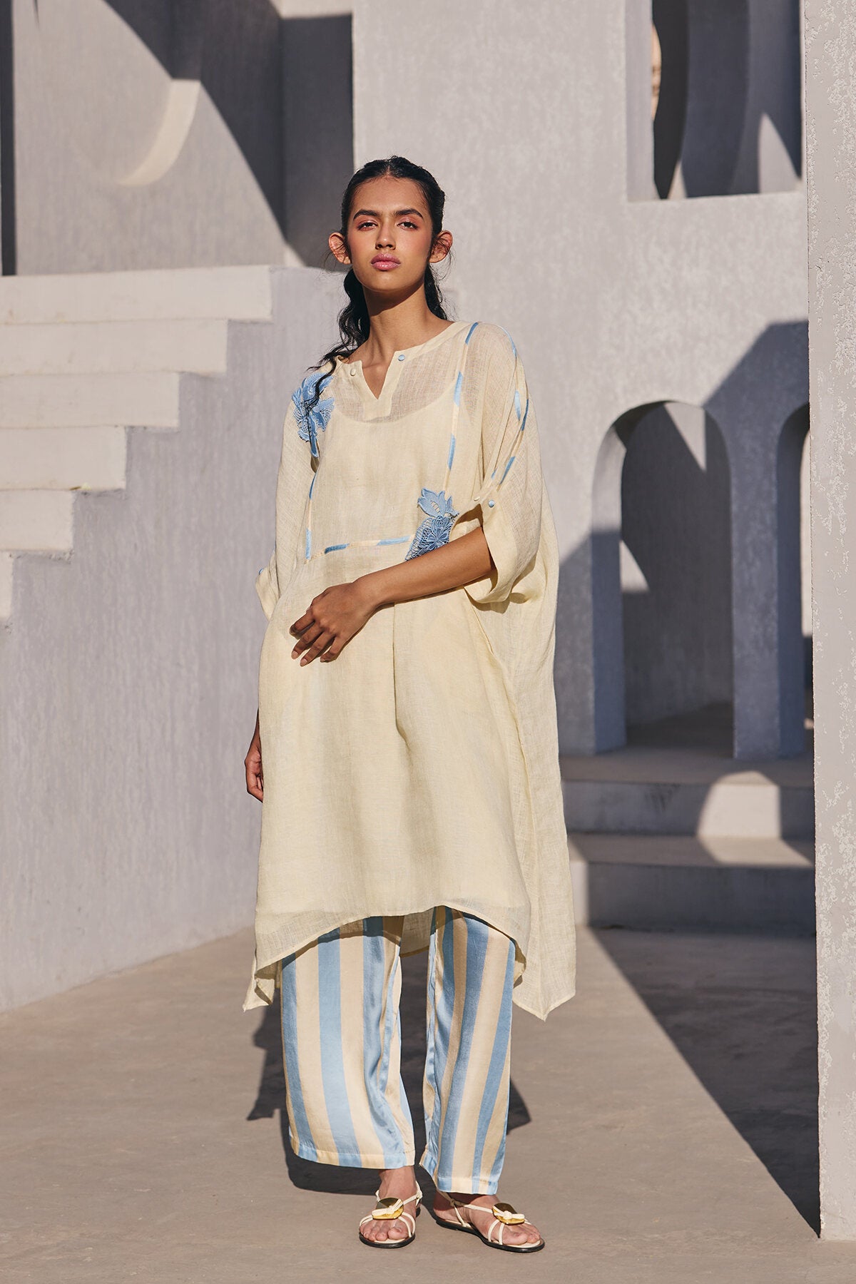 The Icy Blue Fasaana Co-ord Set