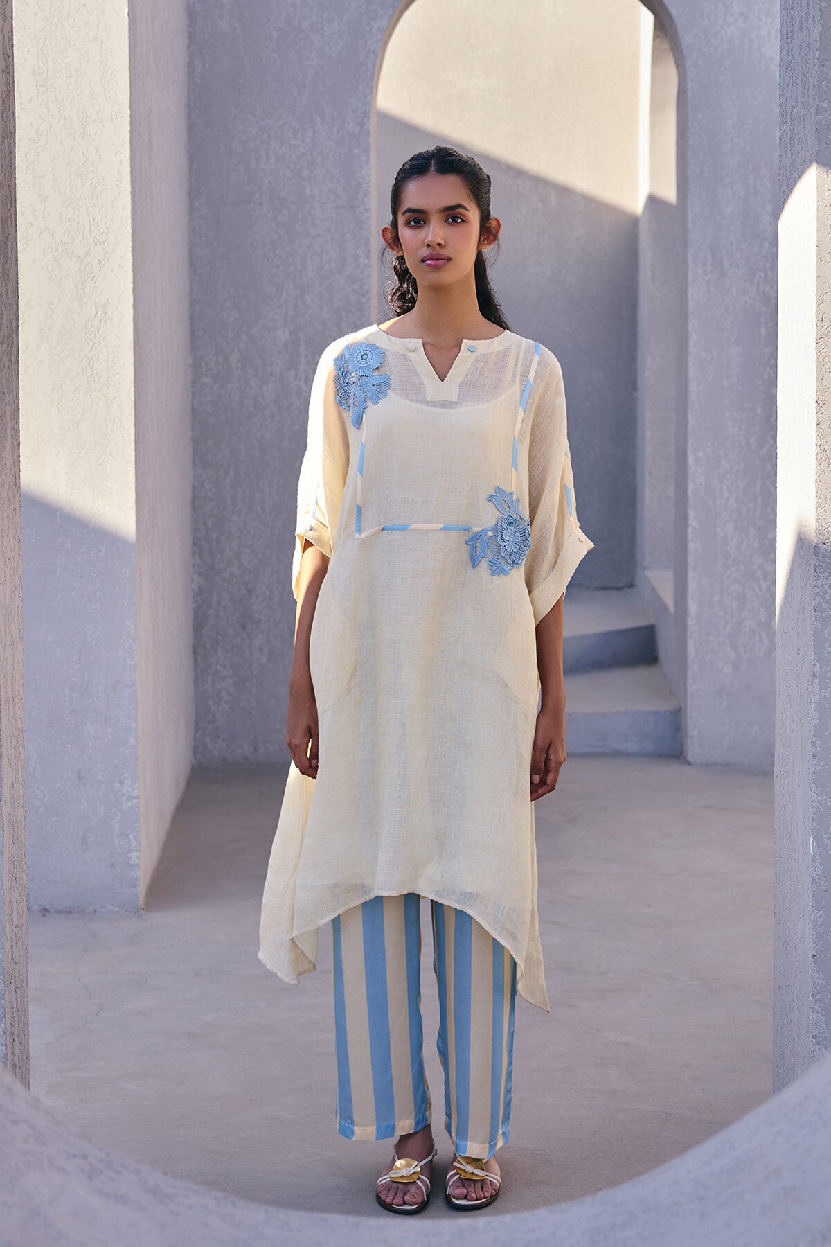 The Icy Blue Fasaana Co-ord Set