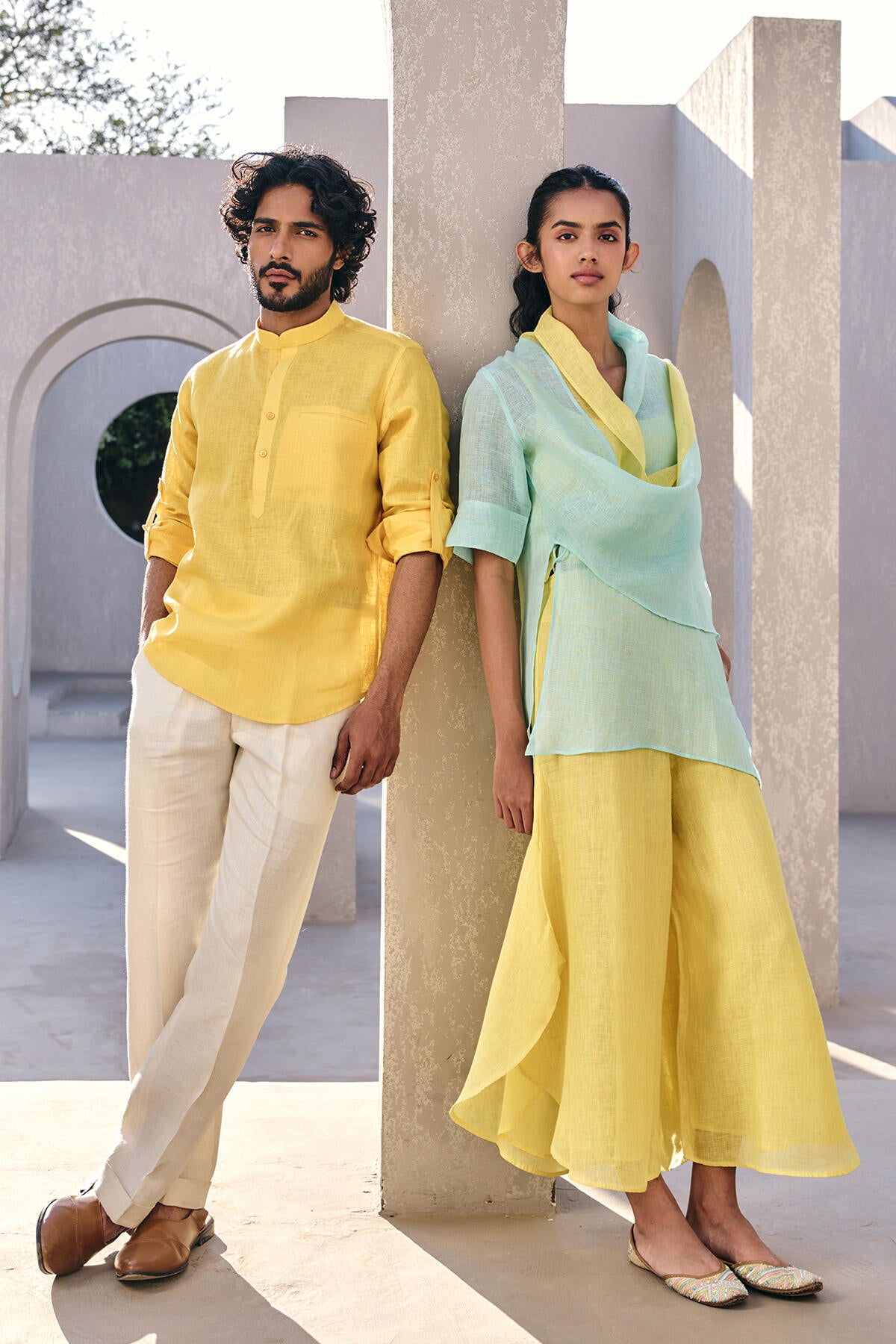 The Zikr Kurta - Alphanso Yellow
