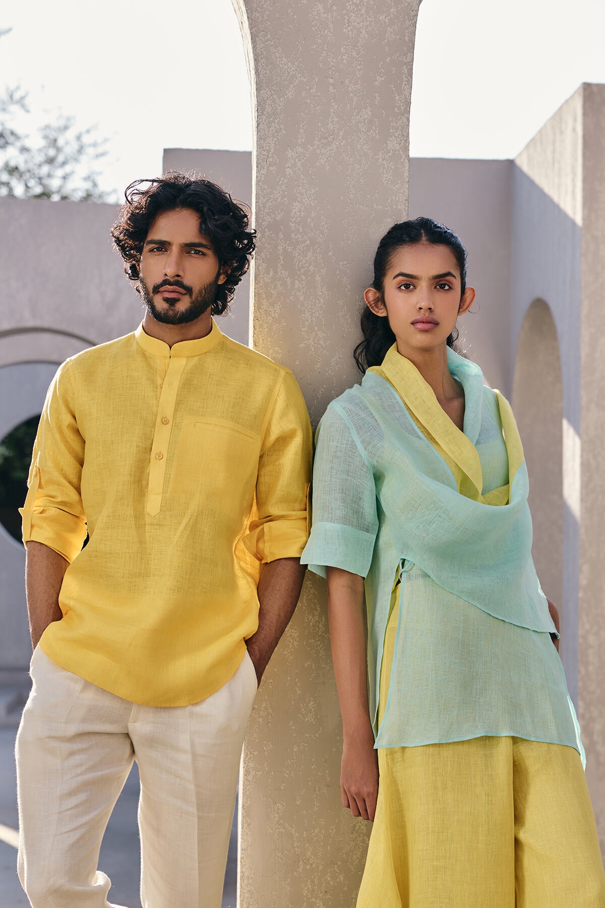 The Zikr Kurta - Alphanso Yellow