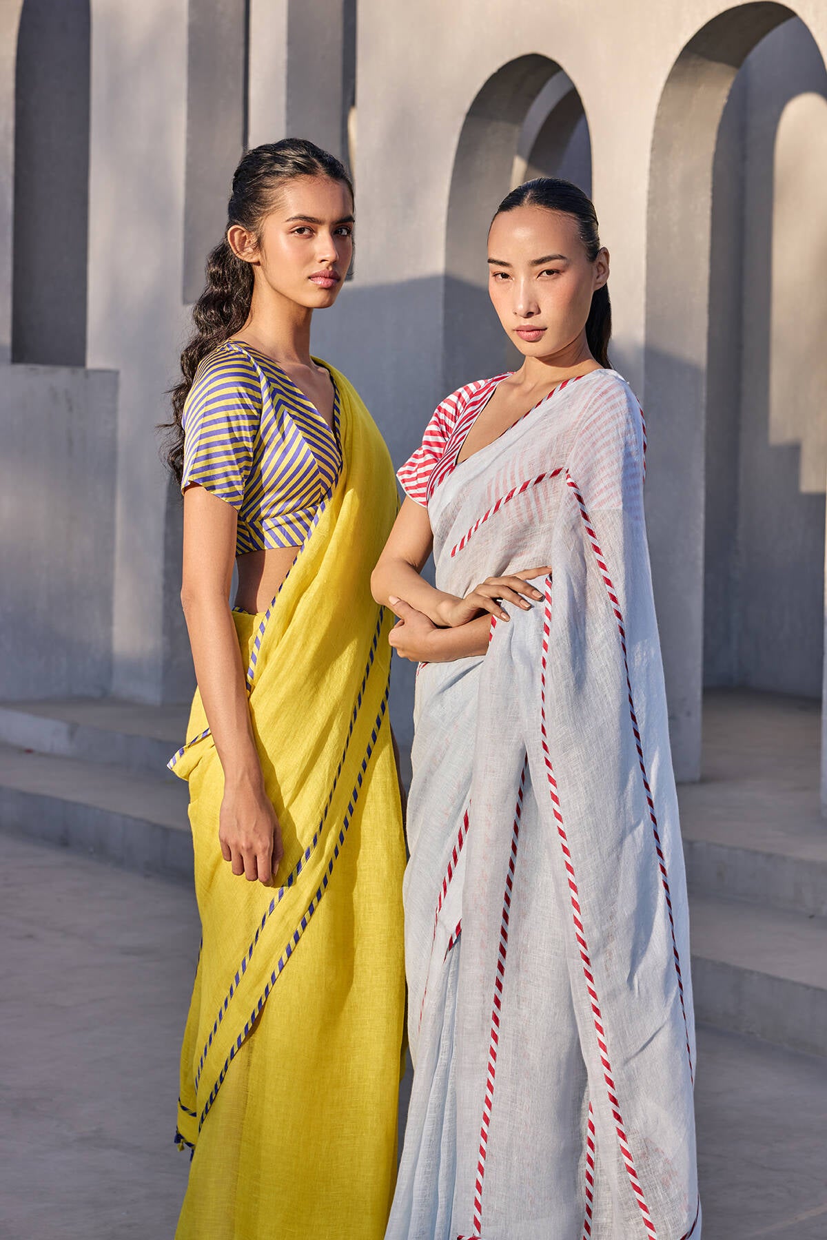 The Mehfil Saree - Hibiscus Blush