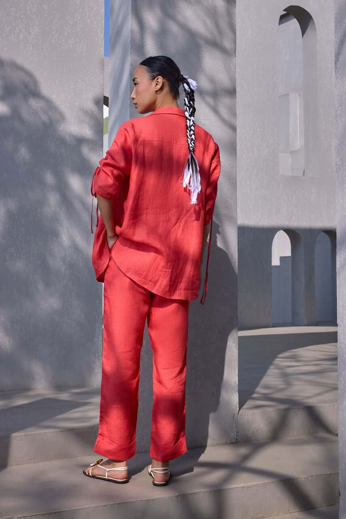 The Tahlia Trousers - Kesariya