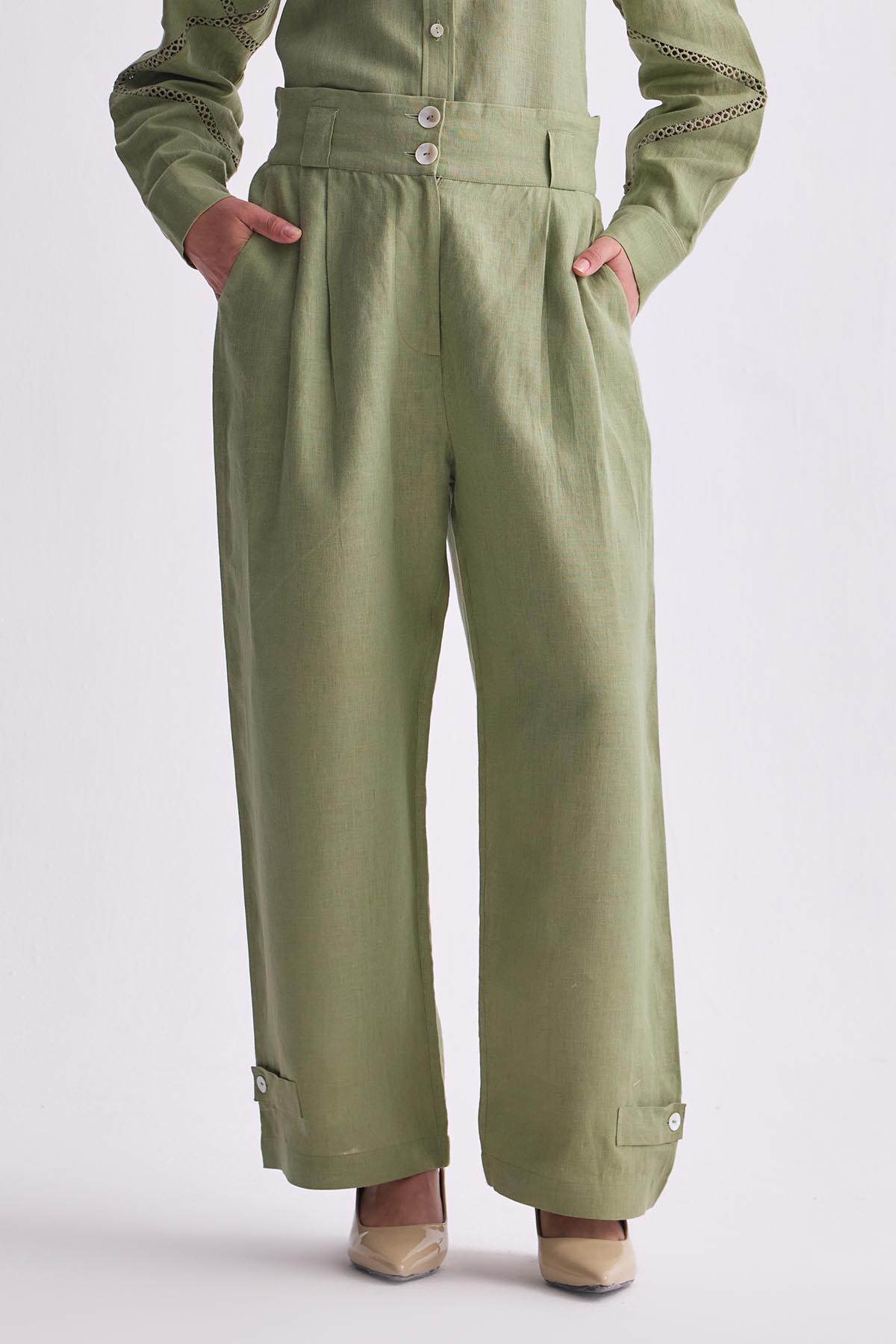 The Rishitha Trouser - Mint