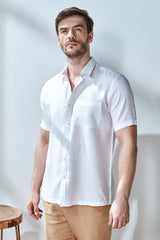 Daisy White - Classic Short Sleeve Shirt | Yellwithus.com