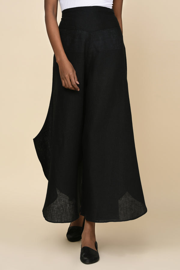 Flare it is! Jet Black Flared Trouser for Women - Yellwithus.com