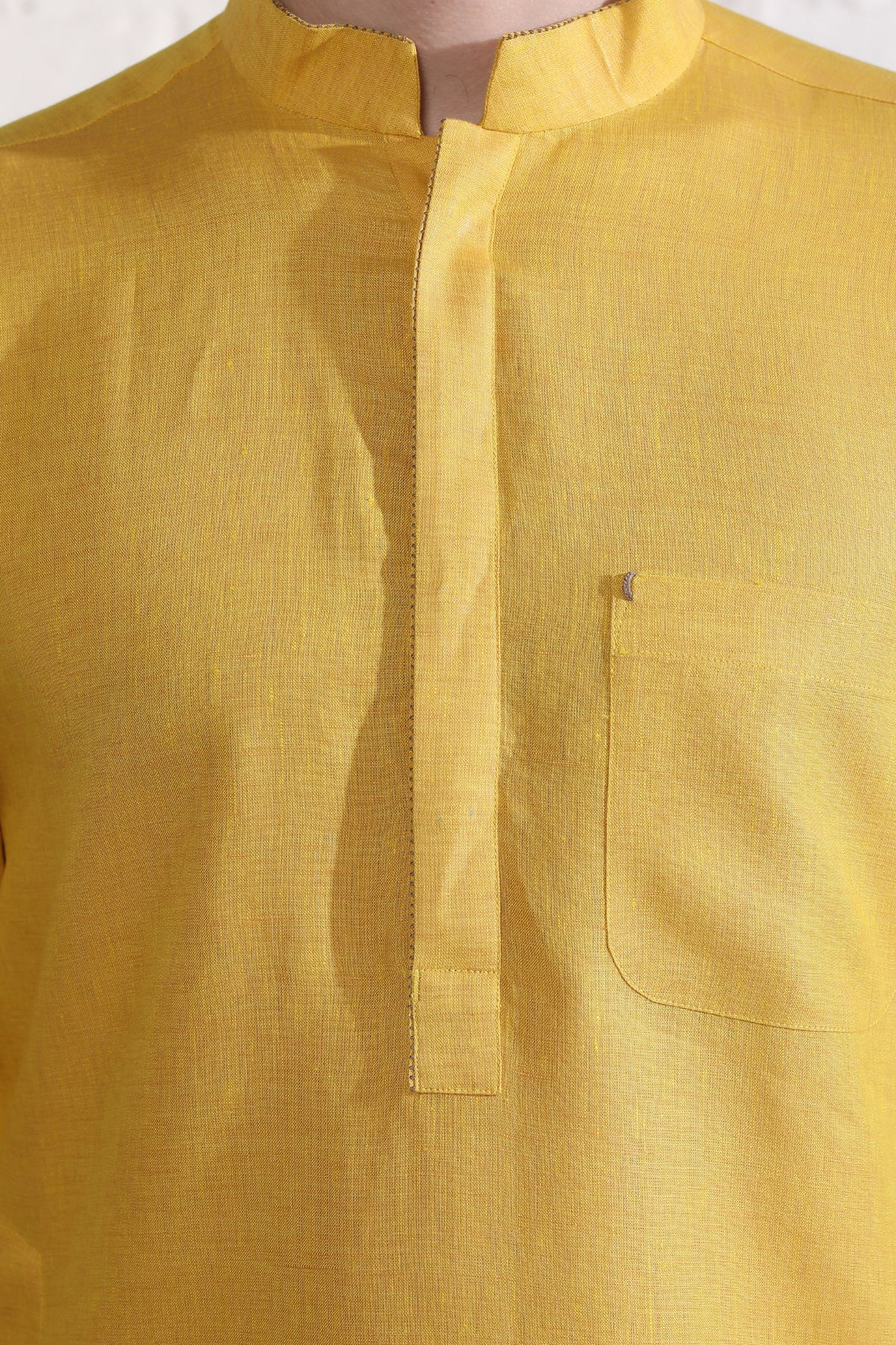The Mustard Leisure Kurta - Yellow Designer Kurta for Man | Yellwithus.com