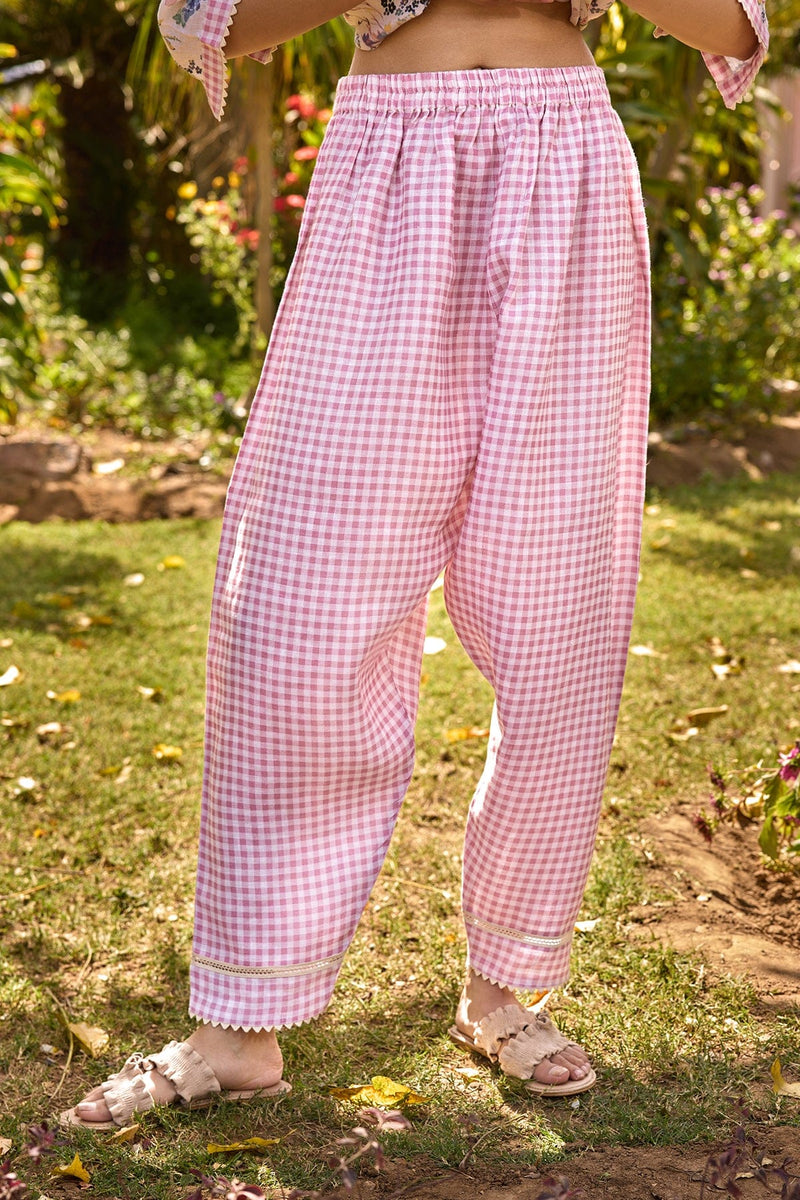 The Vida Spring Solid Linen Salwar