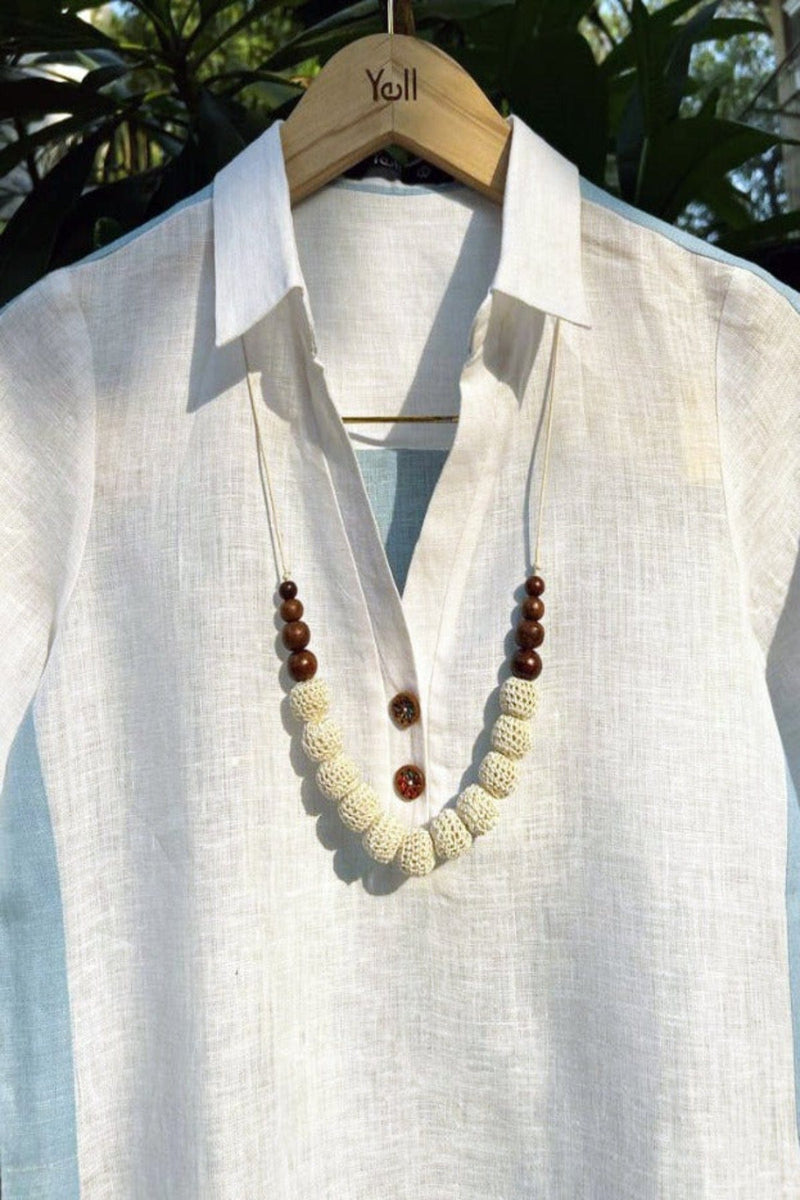 The Midnight Melody Necklace - Cream