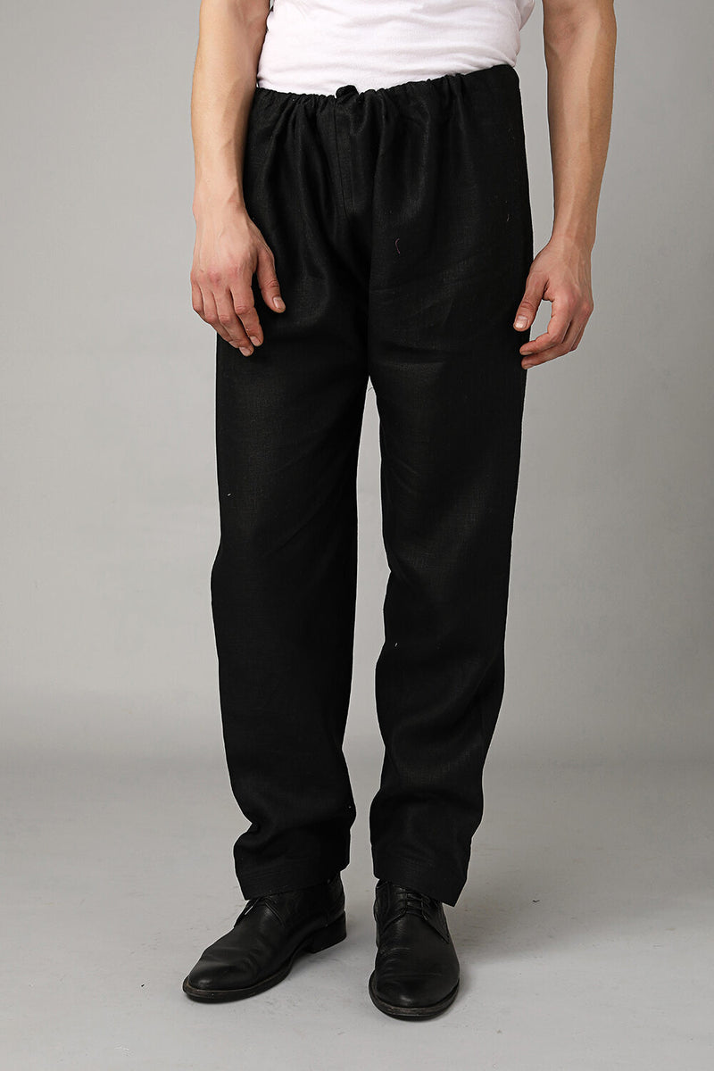 Cozy Comfy Jet Black Linen PJs