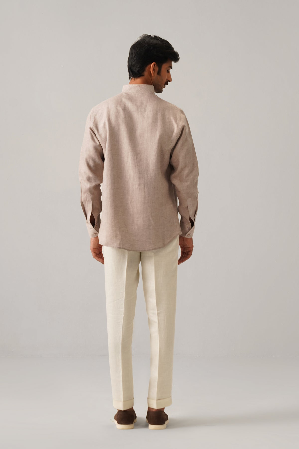 The Ruhaan Grey Linen Shirt