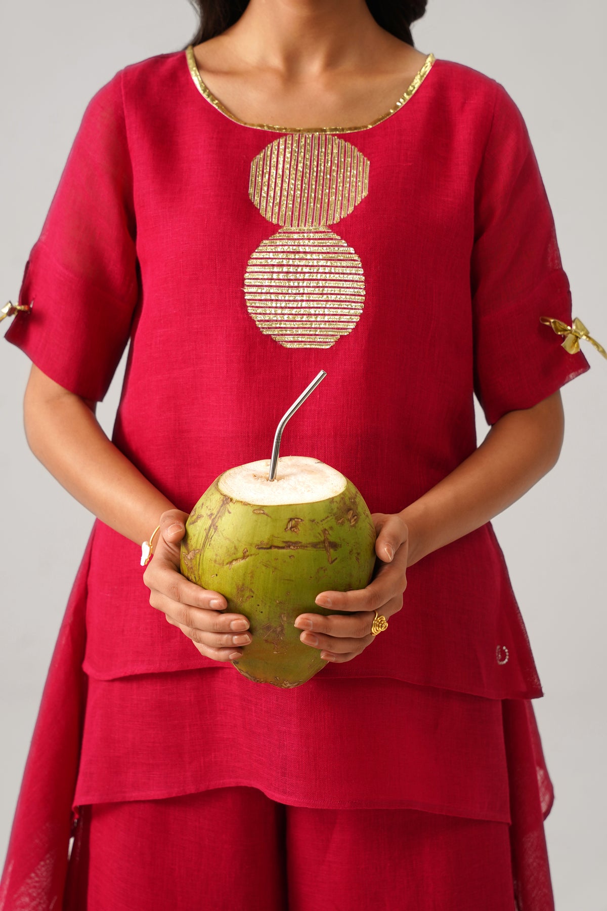The Jhankaar Fuchsia Pink Cape Set