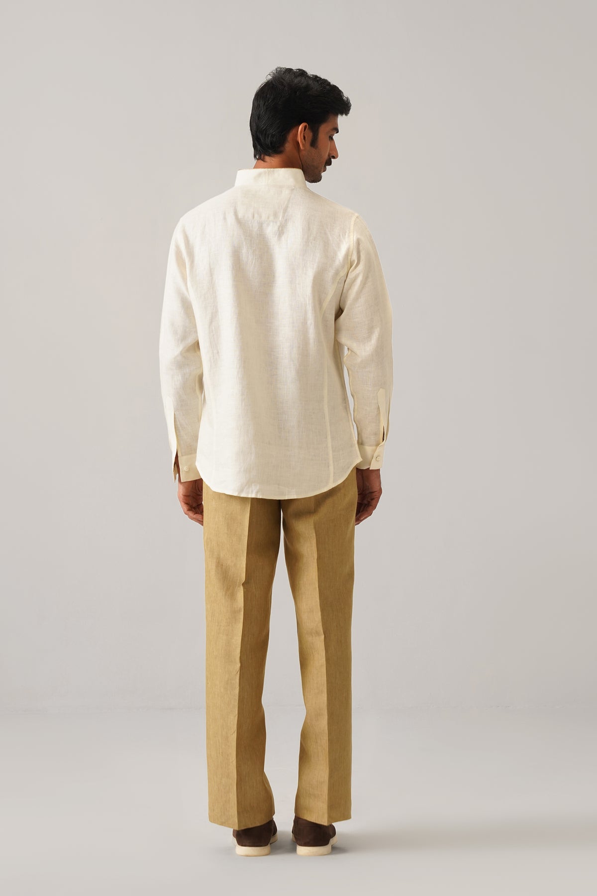 The Rivaaz Cream Linen Shirt
