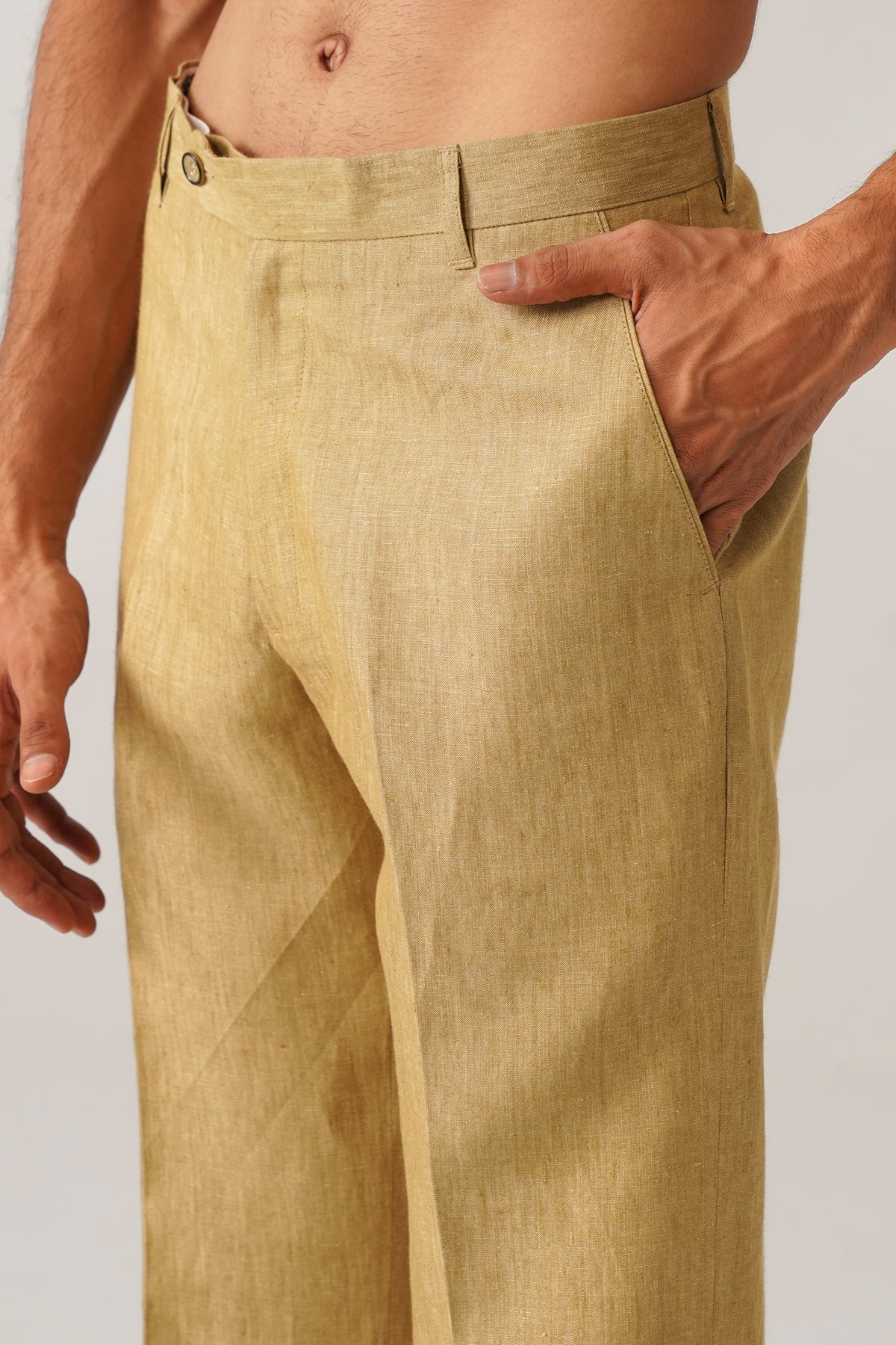 The Rivaaz Cream Linen Shirt