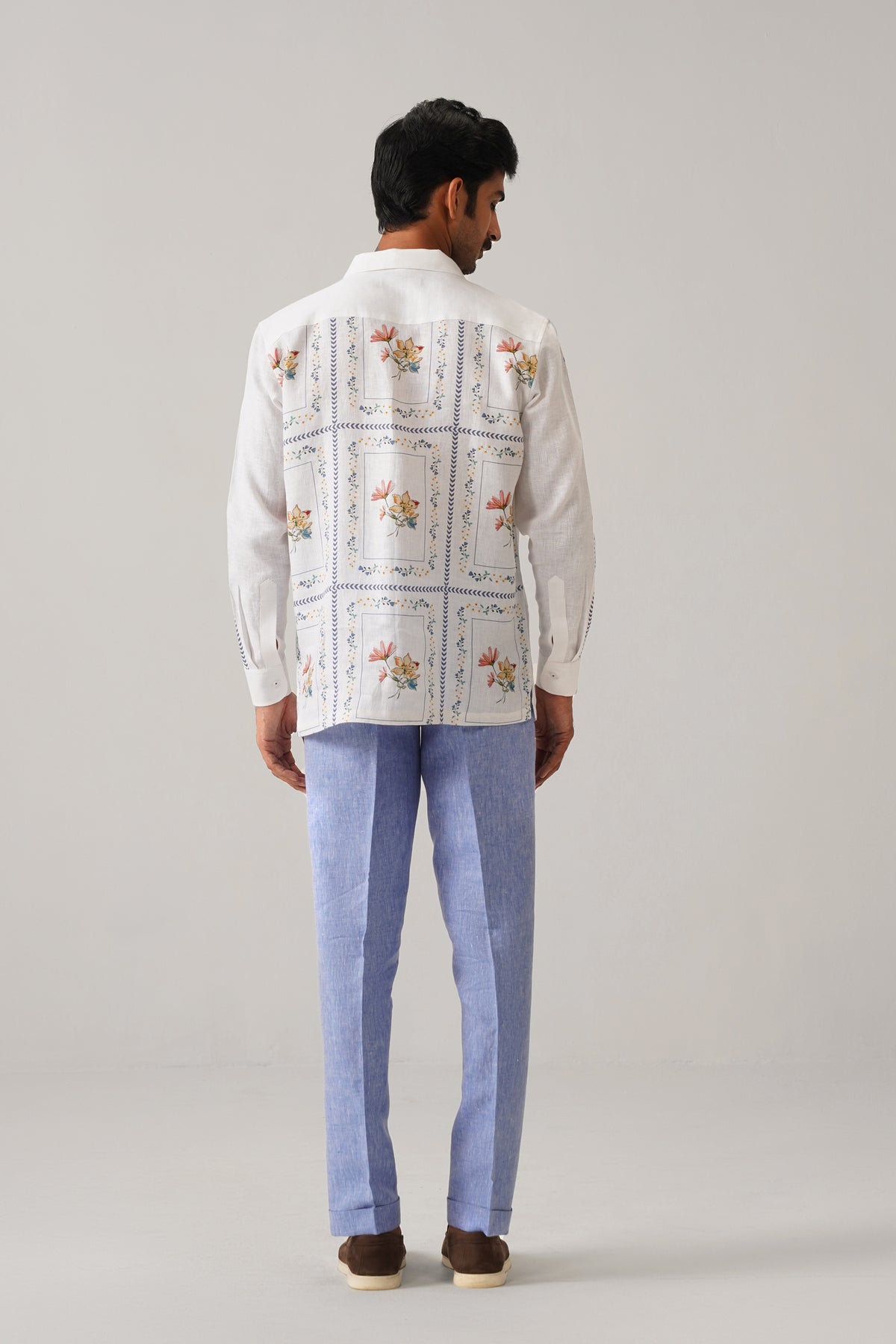 The Phulwari Bouquet Print Linen Shirt