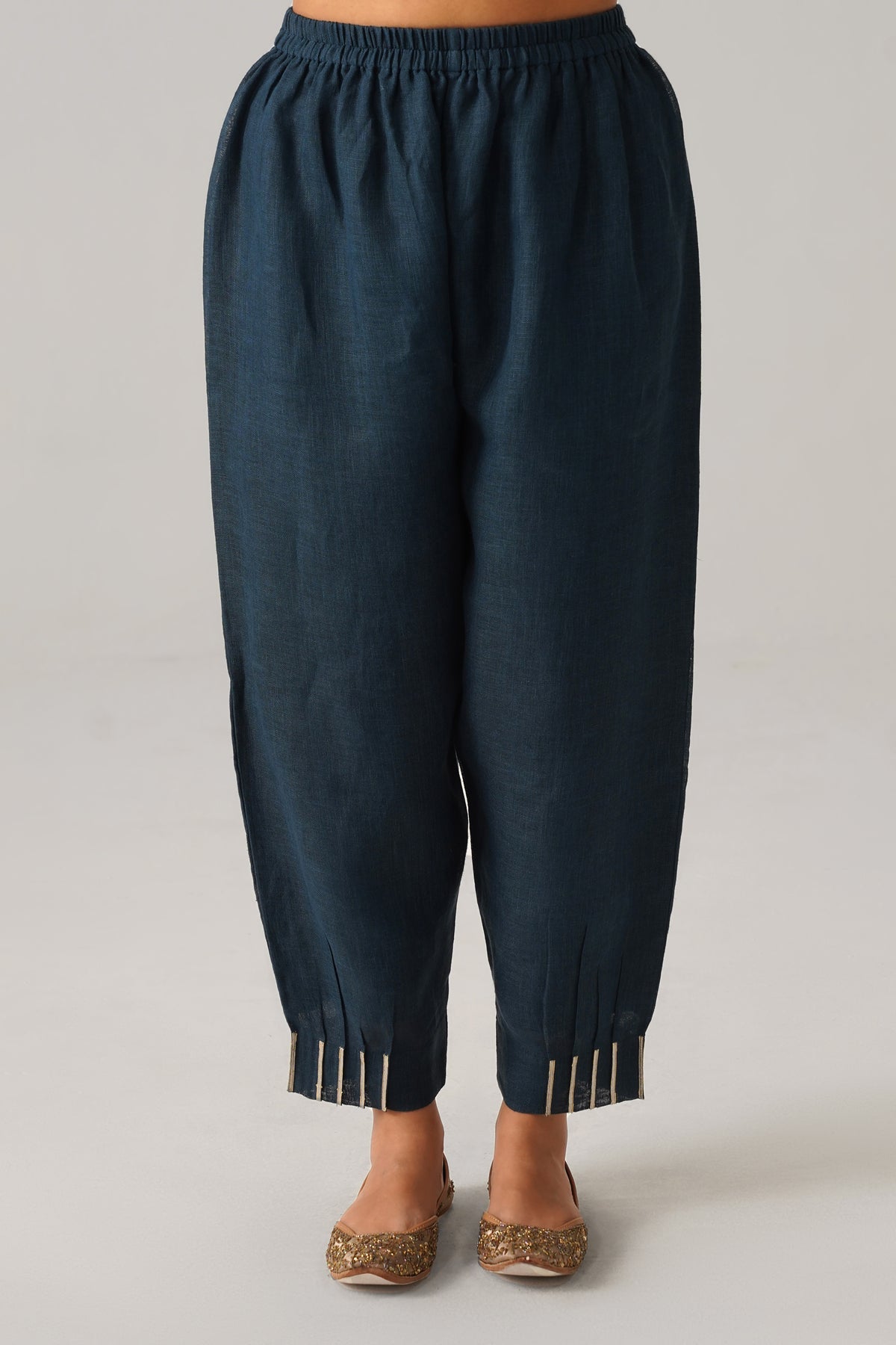 The Sitaara Sapphire Blue Gauze Linen Kurti