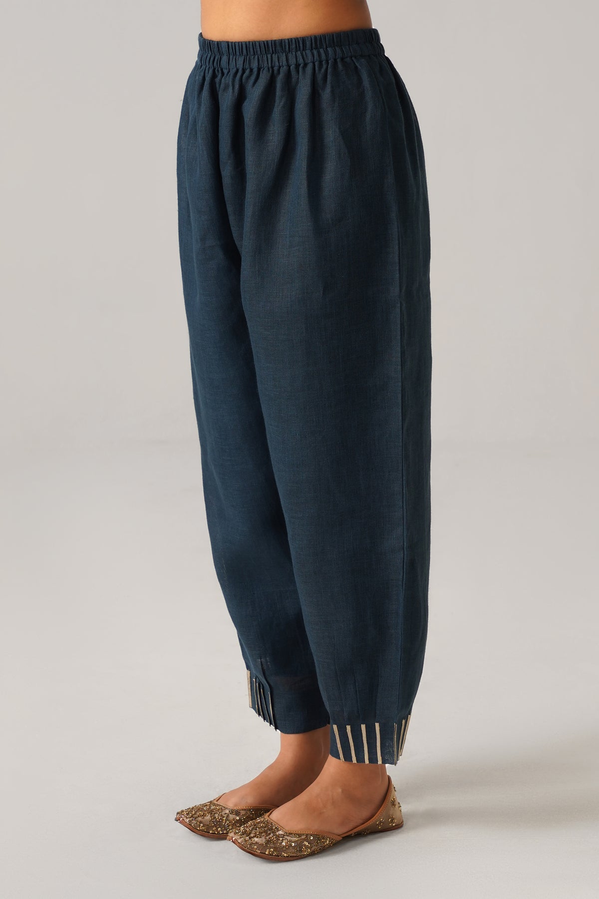 The Sitaara Sapphire Blue Gauze Linen Kurti