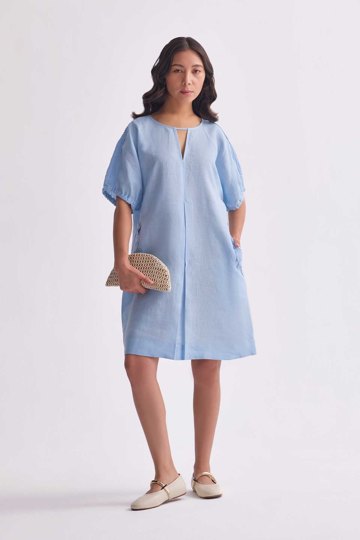 The Krishitha Dress - Light Blue