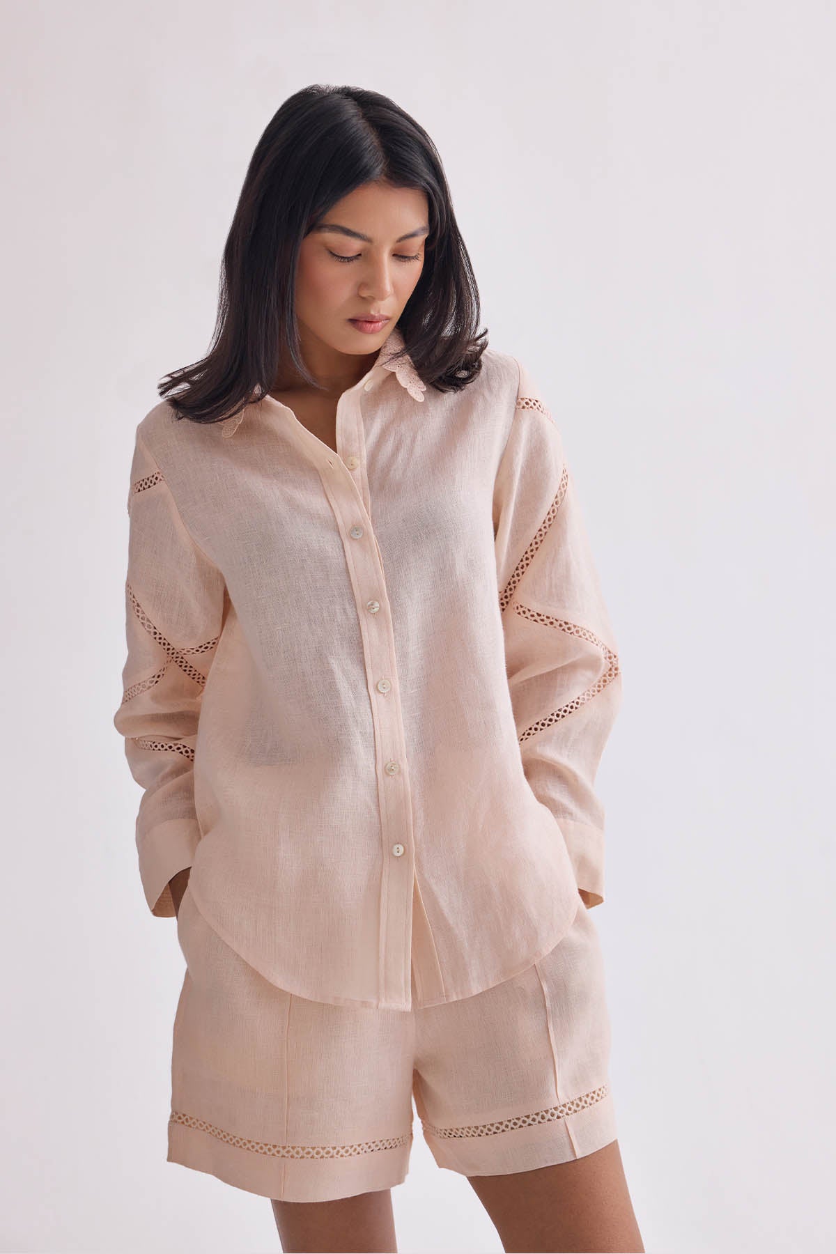 The Rishitha Short - Peach