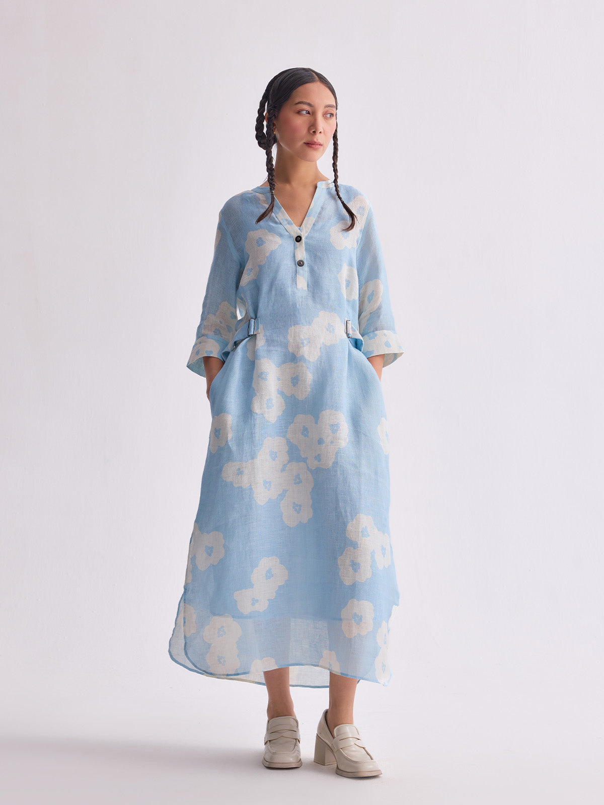 The Kanta Dress - Blue Poppy