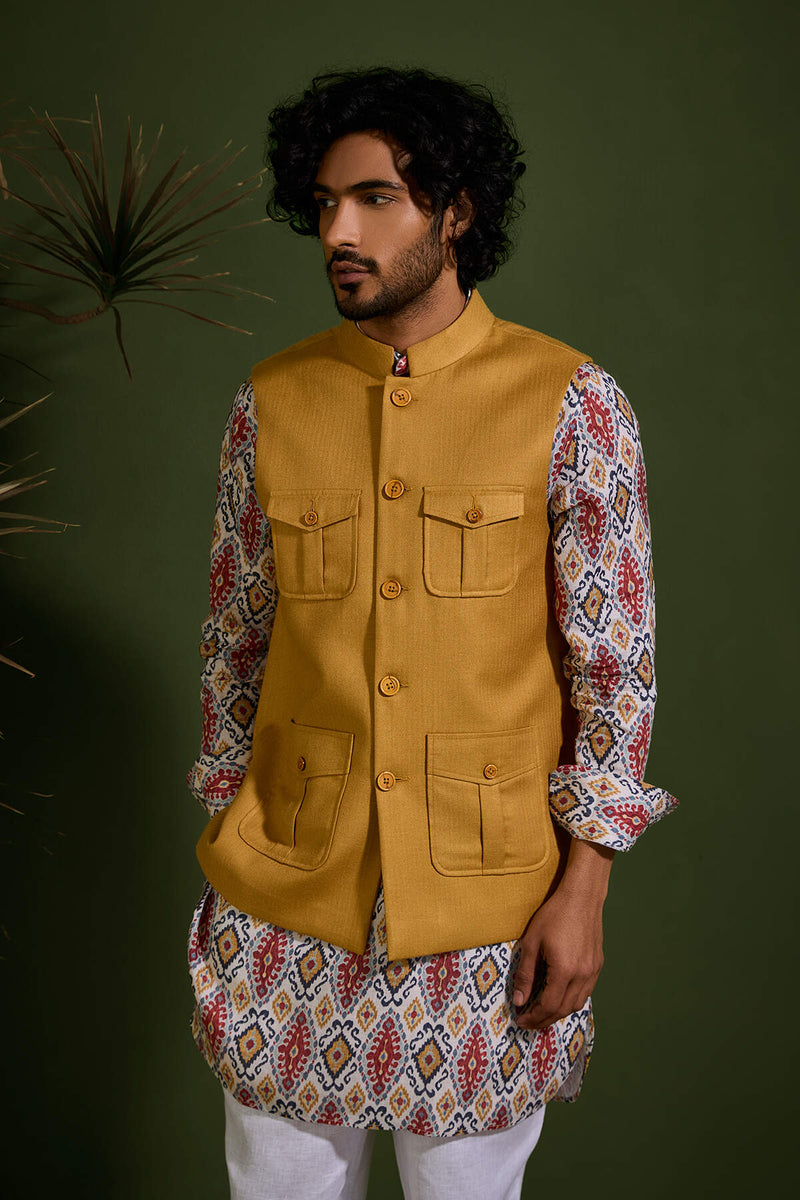 The Agnar Camel Nehru Coat