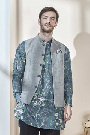 The Ajaya Nehru Jacket - Grey