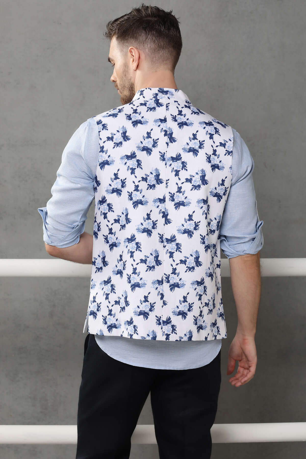 The Cerulean Nehru Jacket - Yell With Us