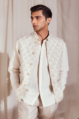 The Heritage Nehru Jacket - Beige