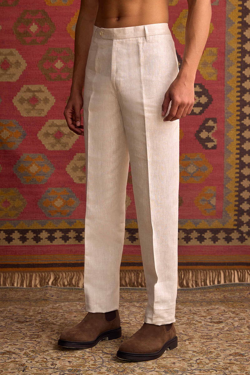 The Julius Natural Linen Trousers