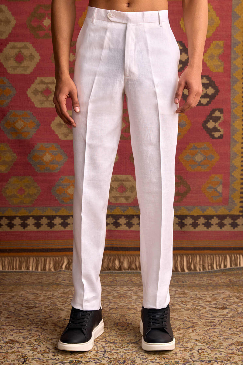 The Julius White Linen Trousers