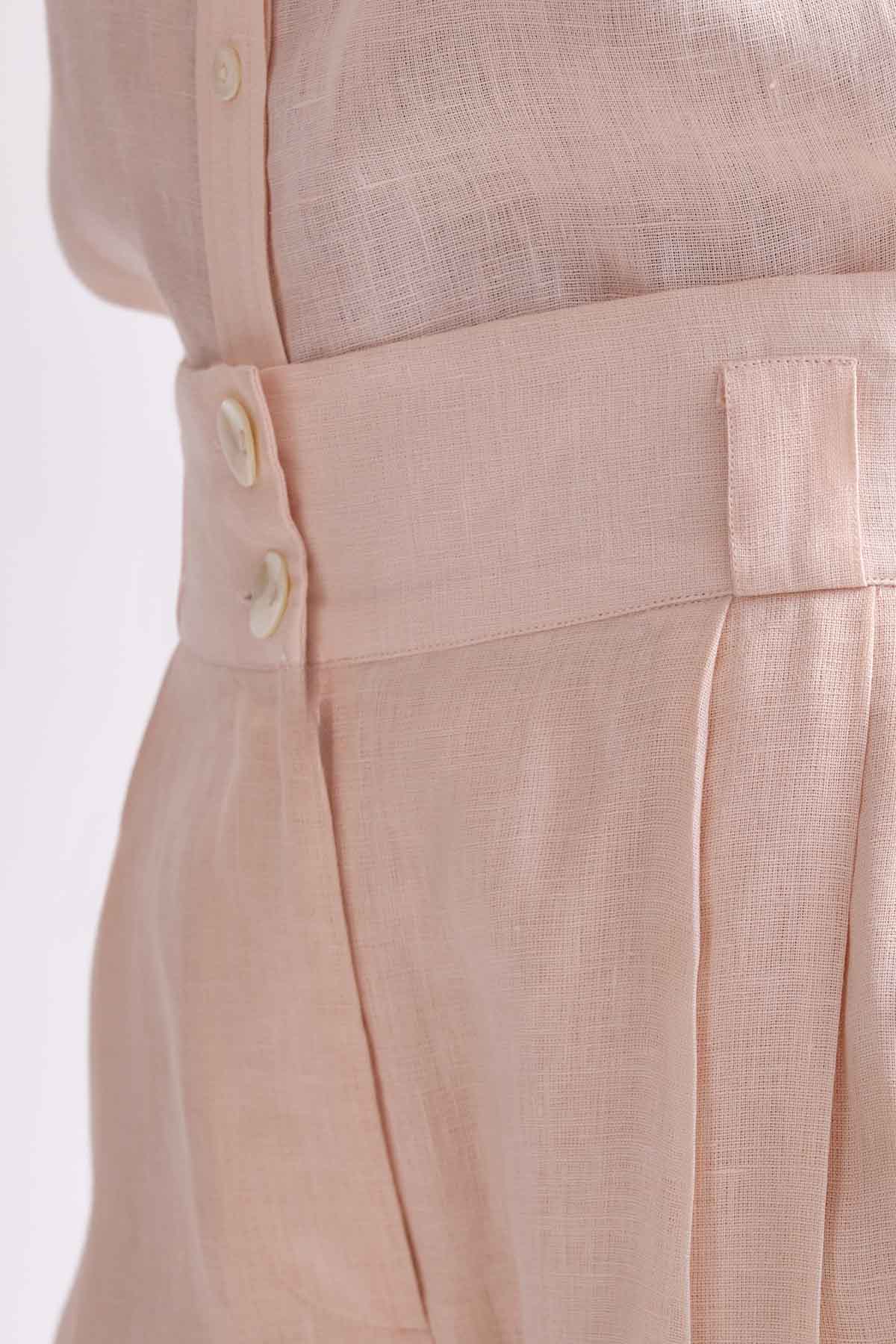 The Rishitha Shirt - Peach