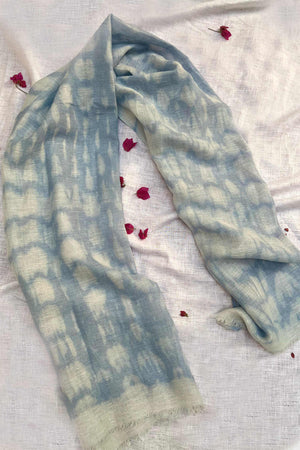 Rang Birangi Blue Tie-Dye Scarf
