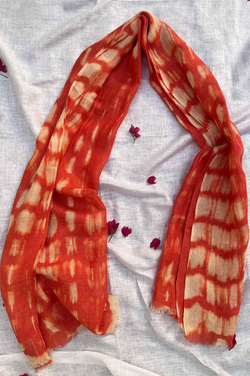 Rang Birangi Beetroot Tie-Dye Scarf