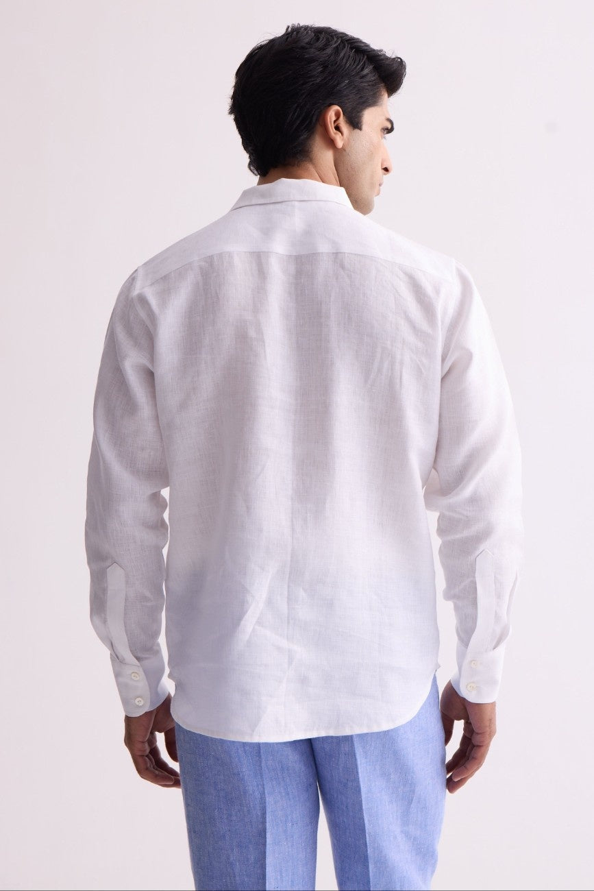 The Luciao White Linen Kurta